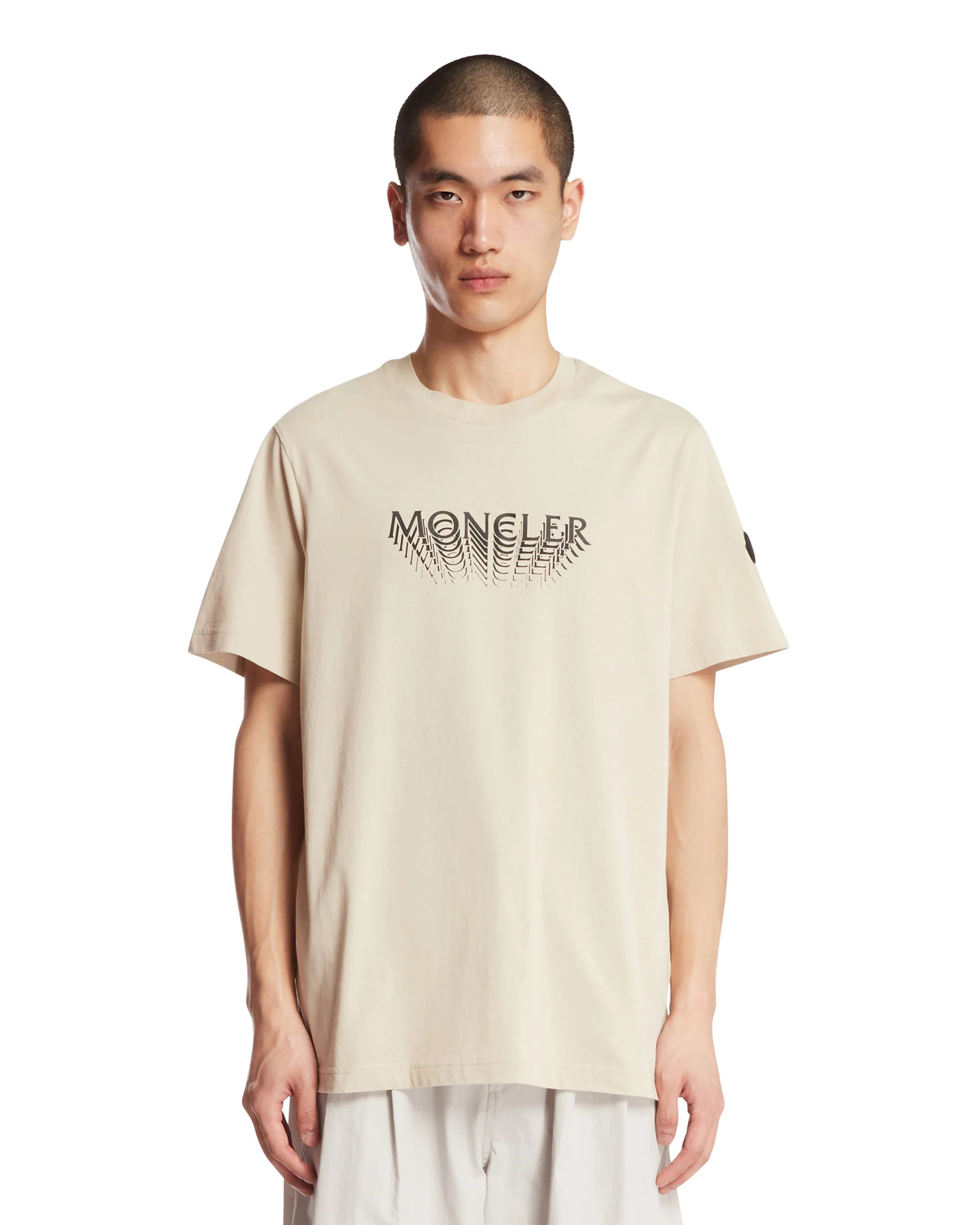 T-Shirt Con Logo Beige