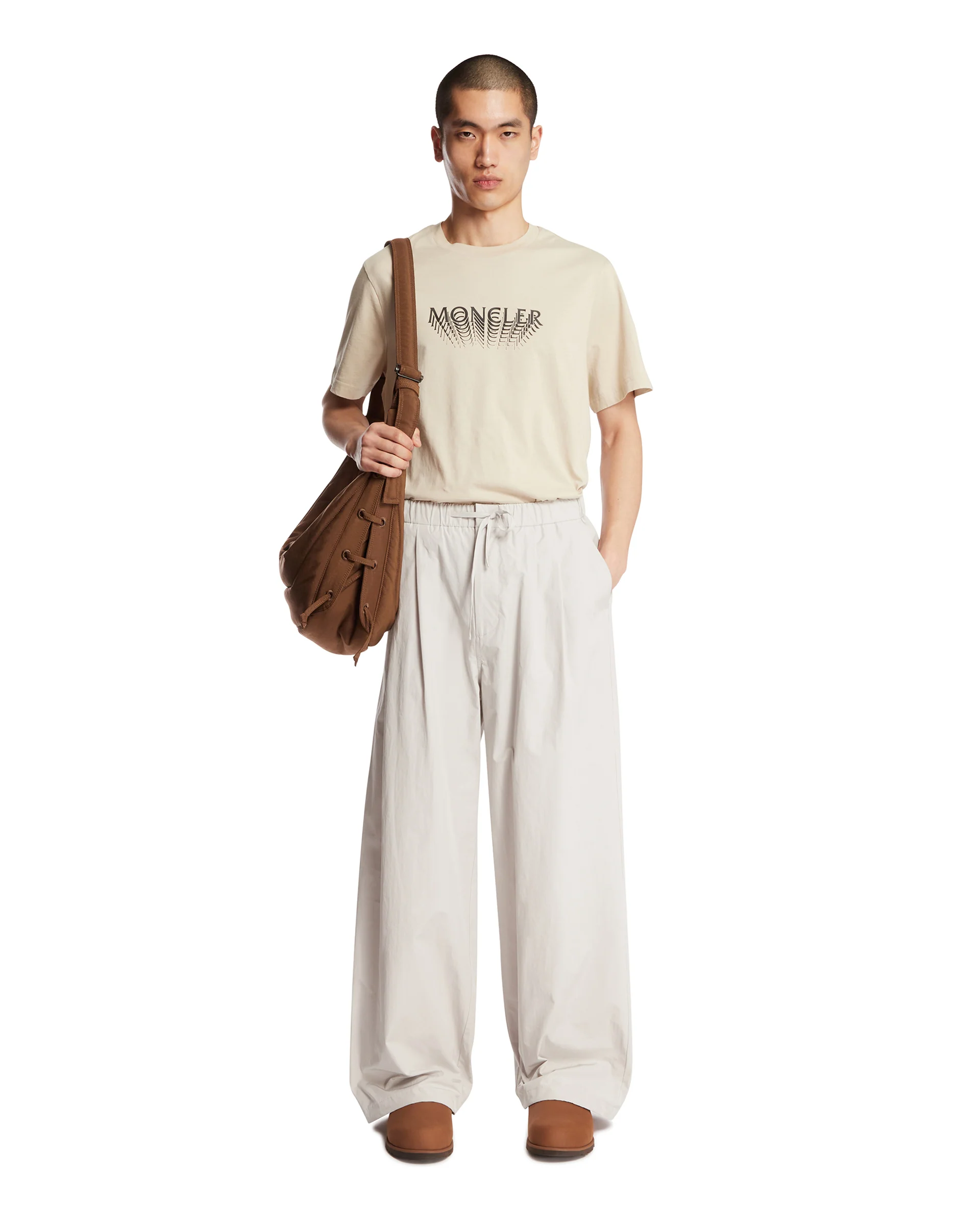 T-Shirt Con Logo Beige - Image 4
