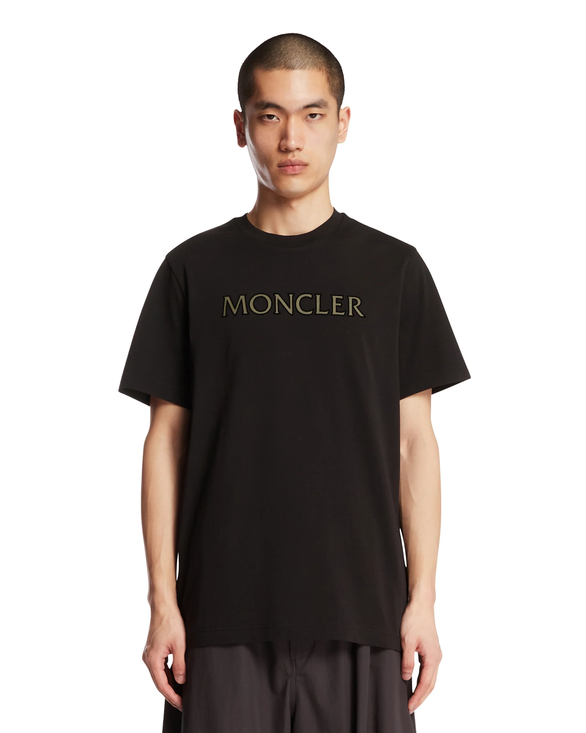 T-Shirt In Cotone Con Logo Nera