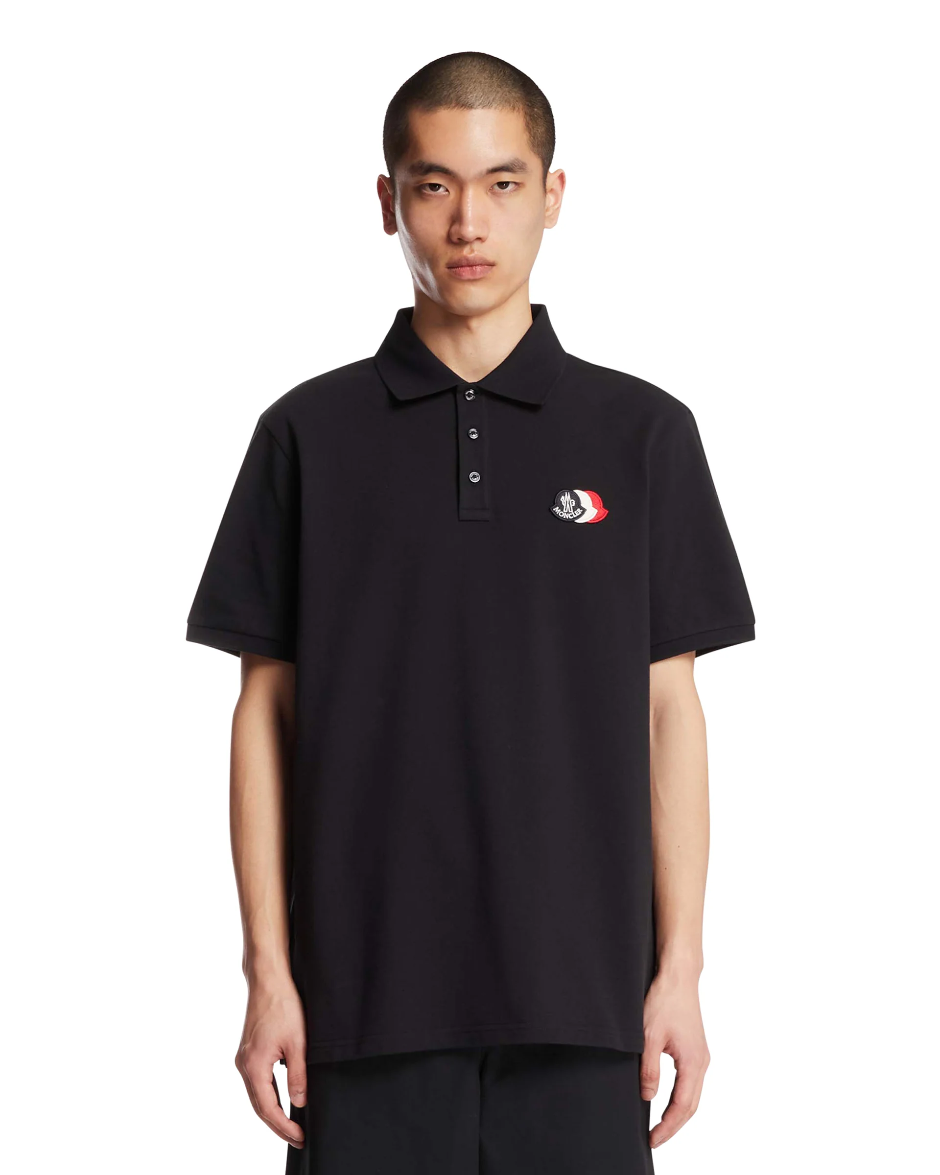 Polo Triplo Patch Blu