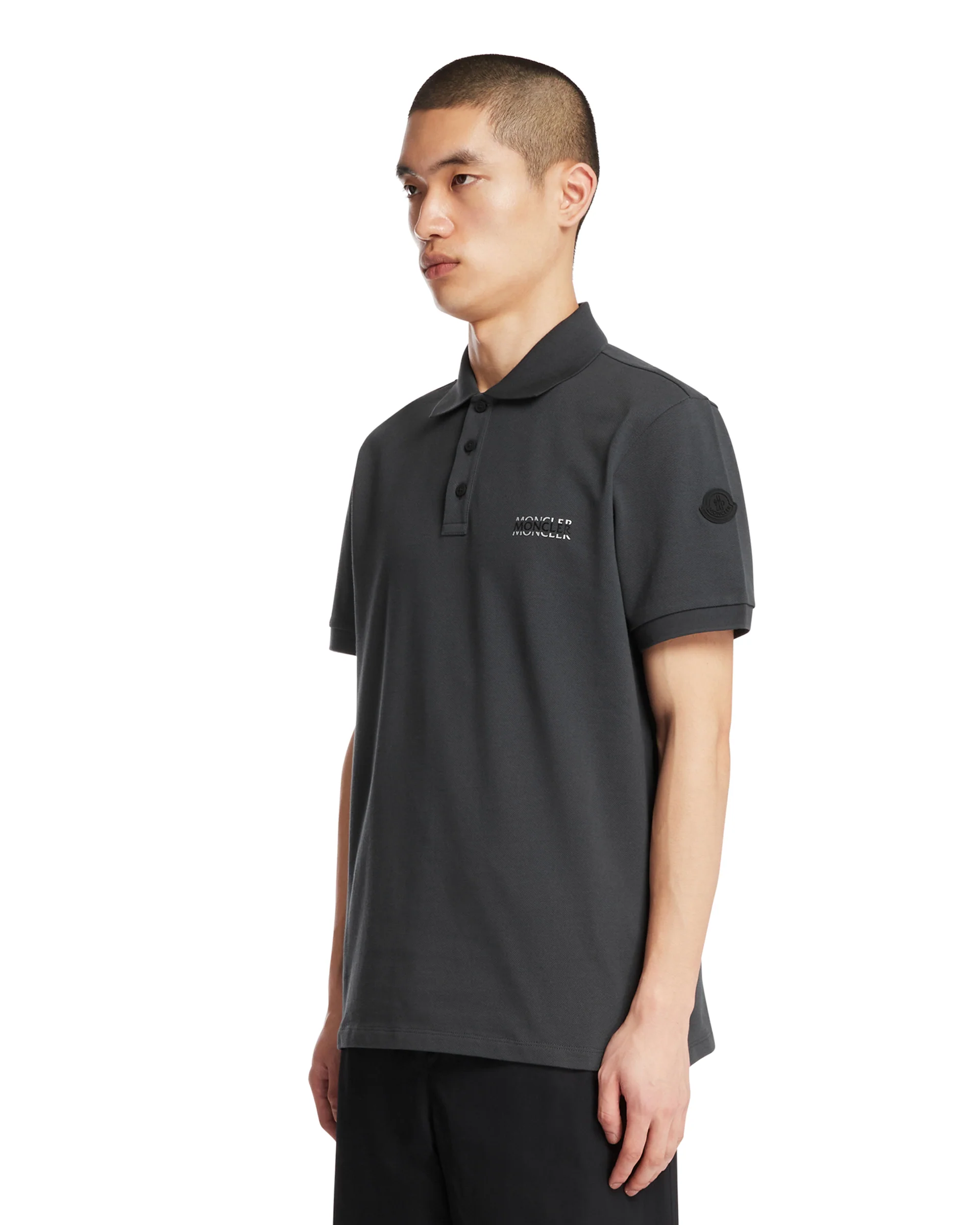 Polo Con Logo Grigia - Image 2