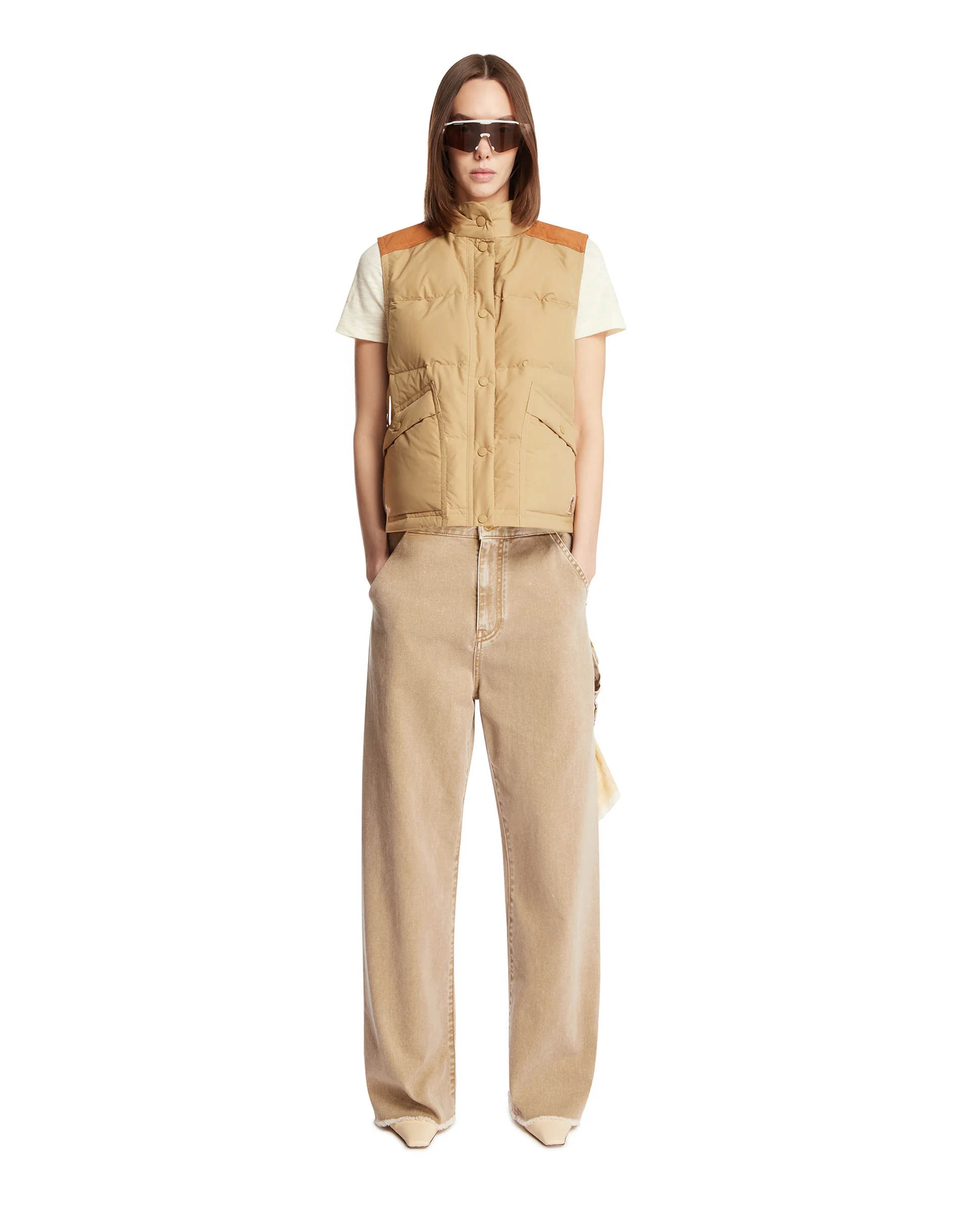 Gilet Imbottito Beige - Image 3