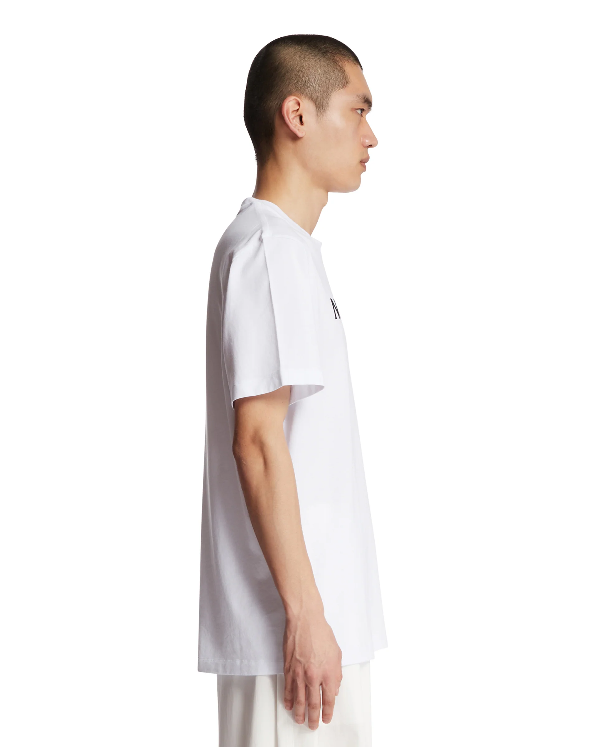 T-Shirt In Cotone Con Logo Bianca - Image 4