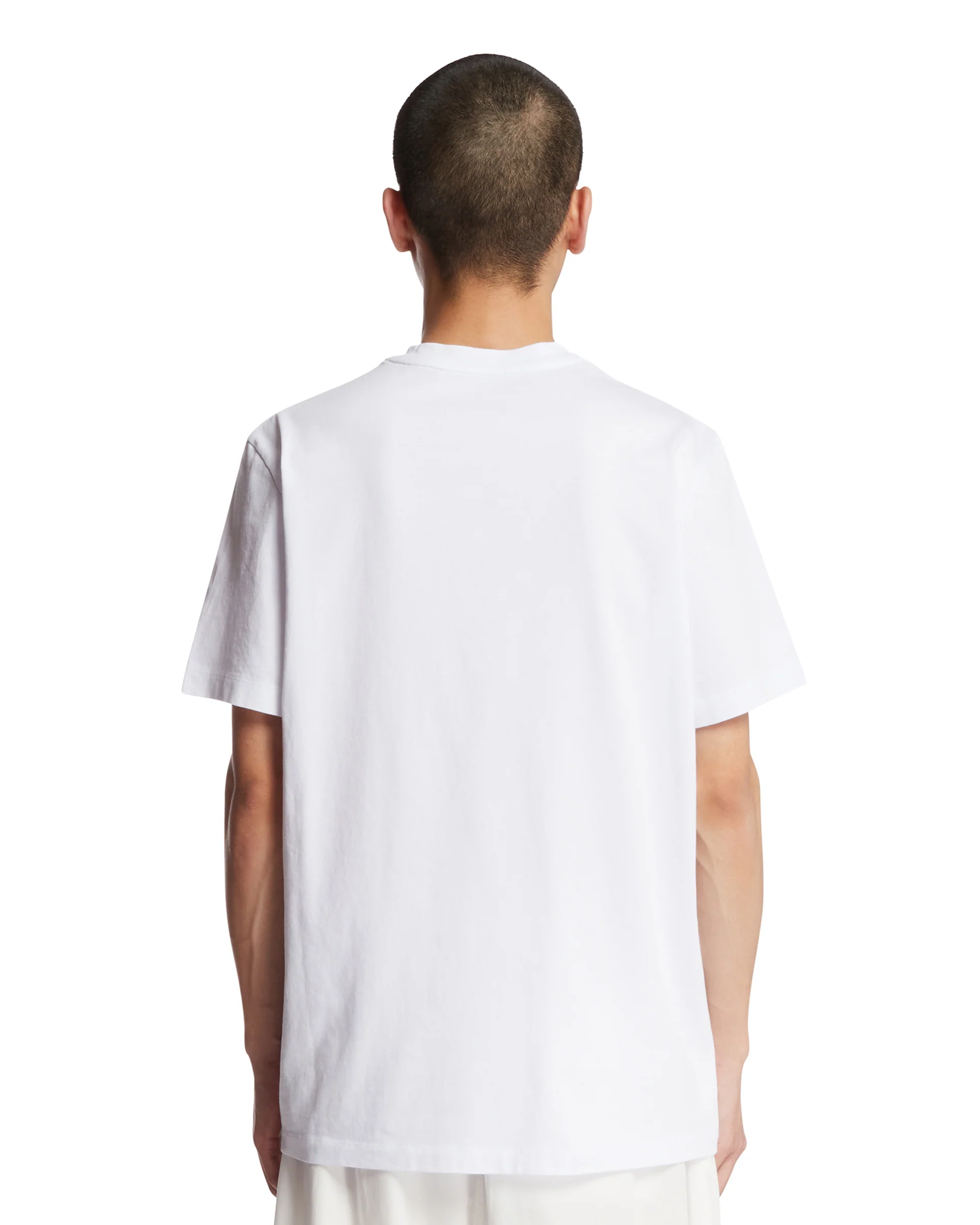 T-Shirt In Cotone Con Logo Bianca - Image 5