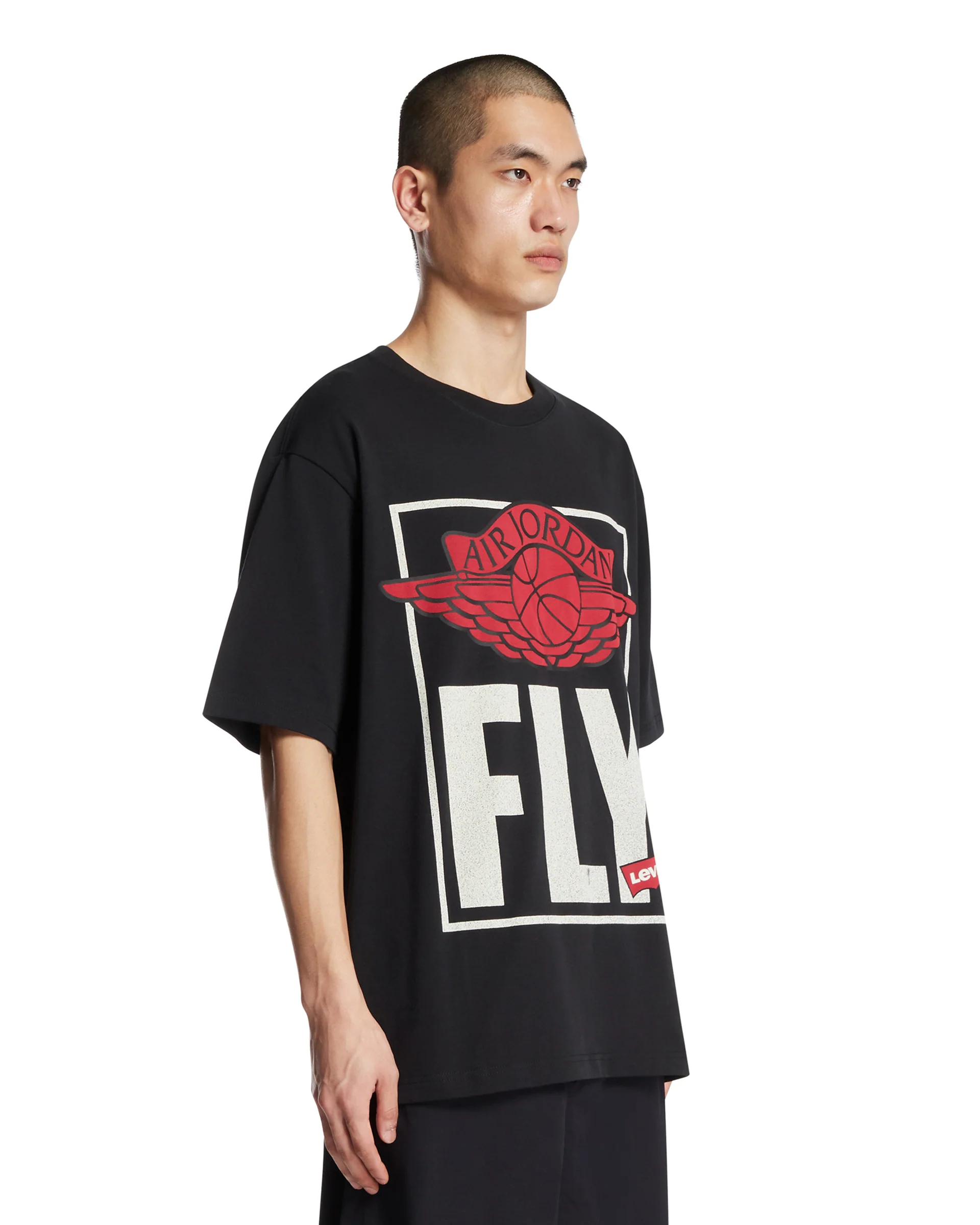 Air Jordan x Levi's T-Shirt Stampata Nera - Image 2