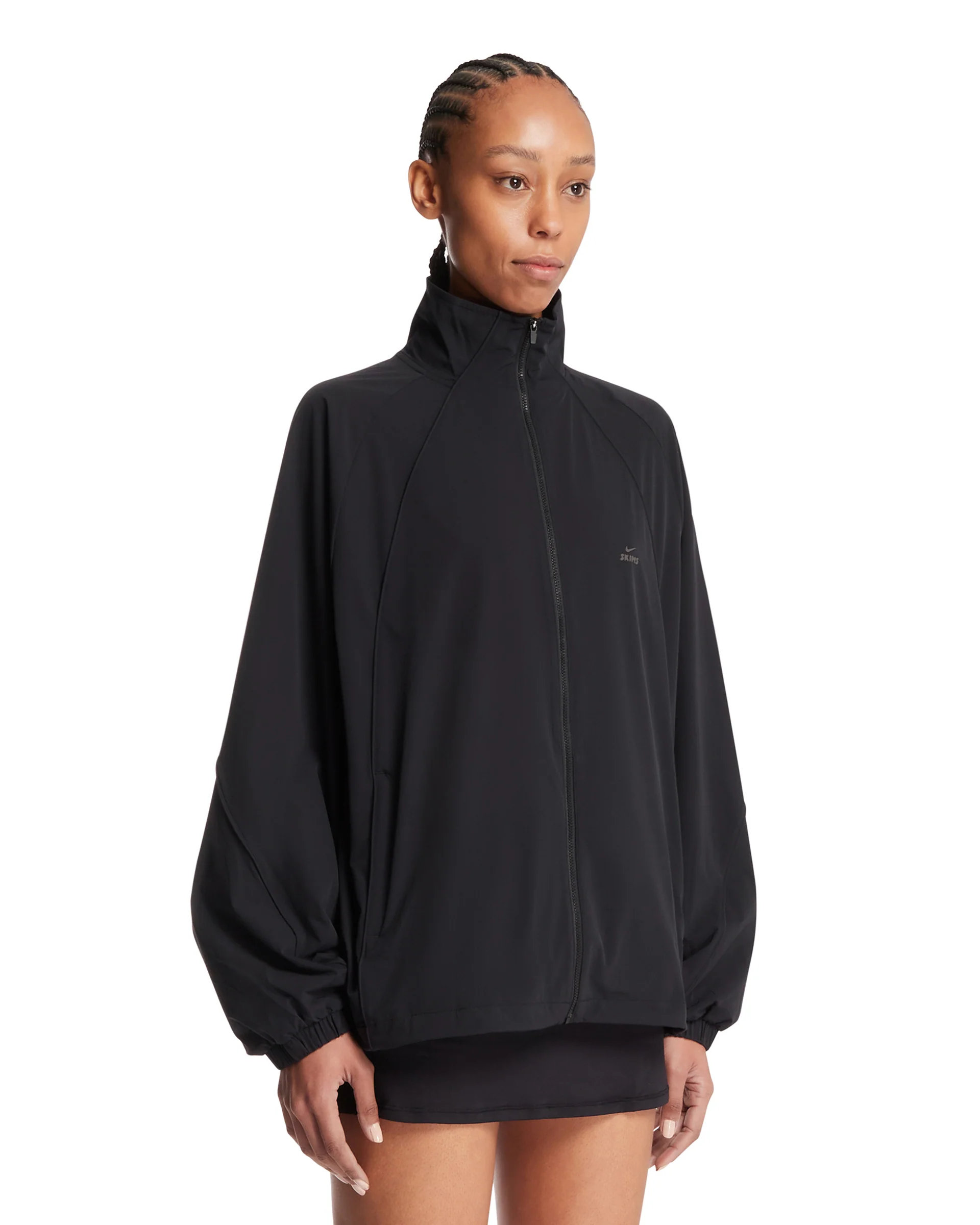 NikeSKIMS Giacca Oversize In Nylon Nera - Image 2