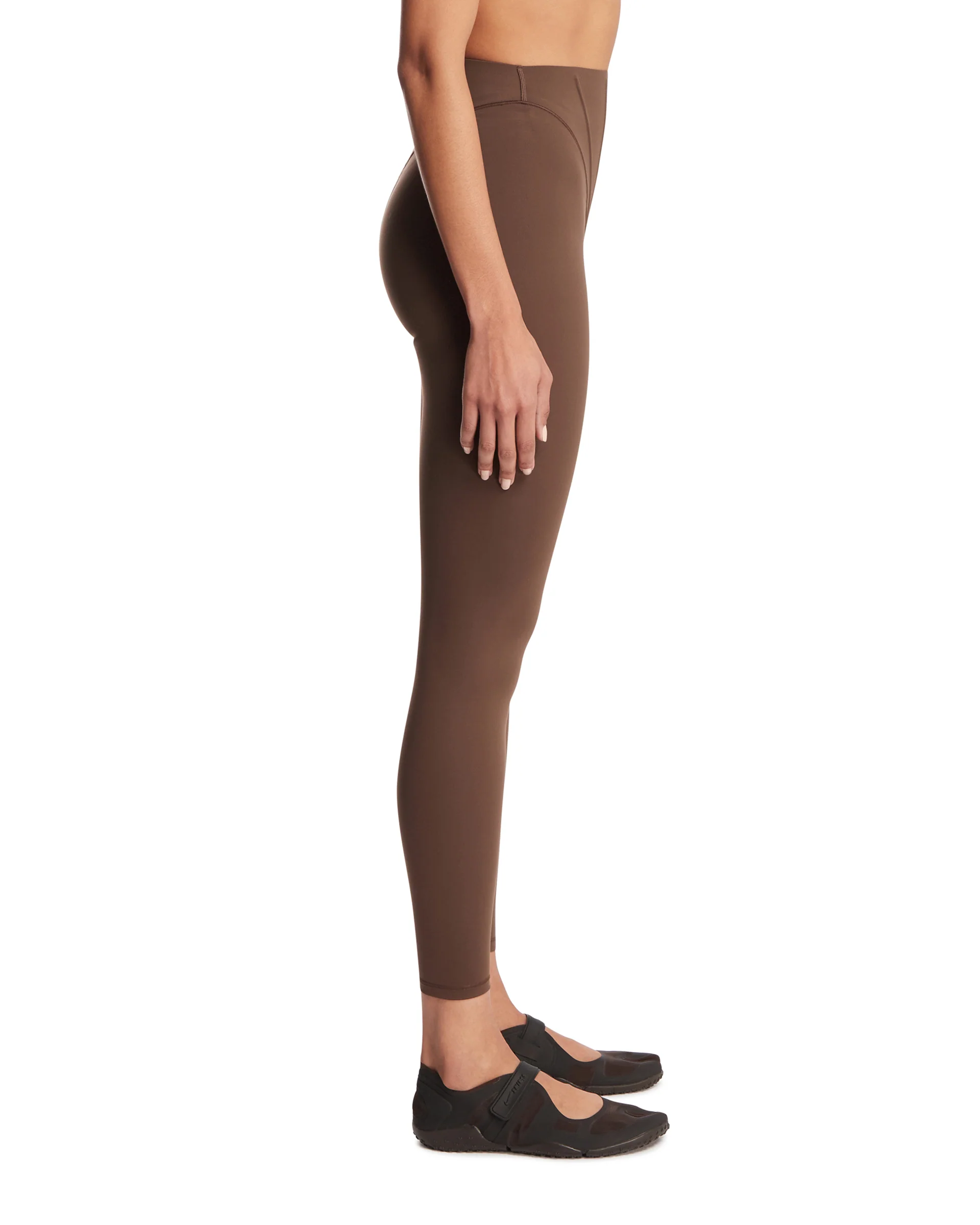 NikeSKIMS Leggings A Vita Alta Marroni - Image 4