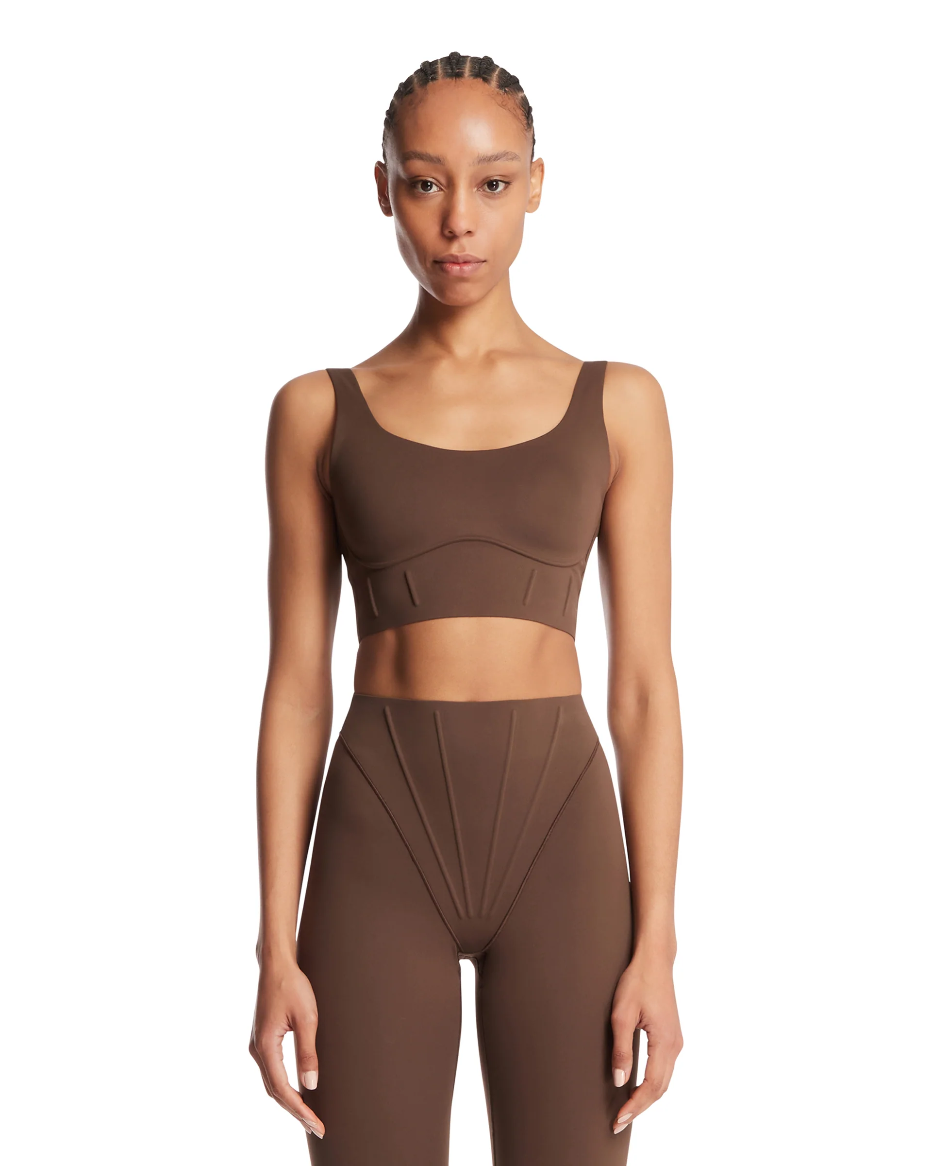 NikeSKIMS Top Longline Marrone