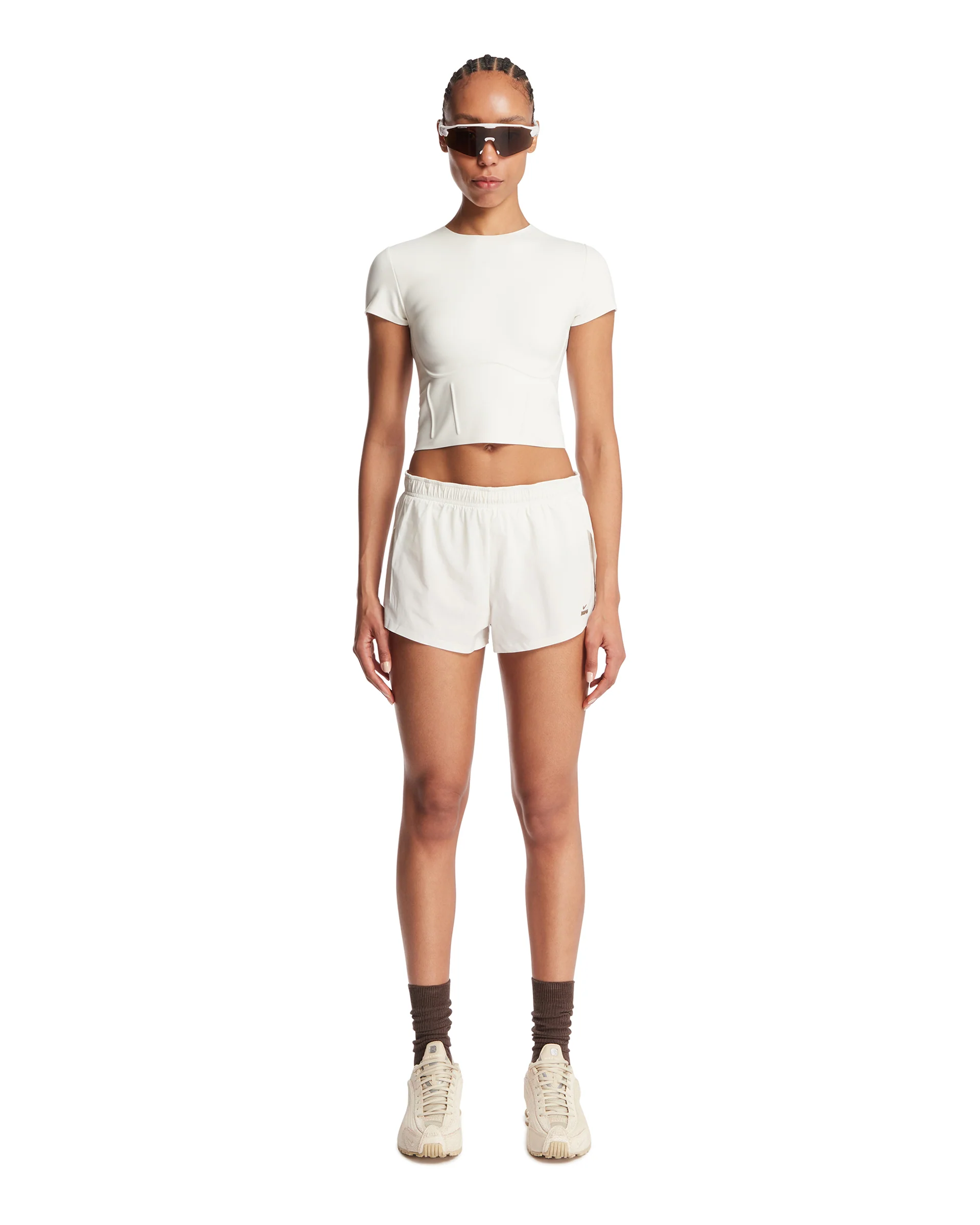 NikeSKIMS T-Shirt Cropped Bianca - Image 3