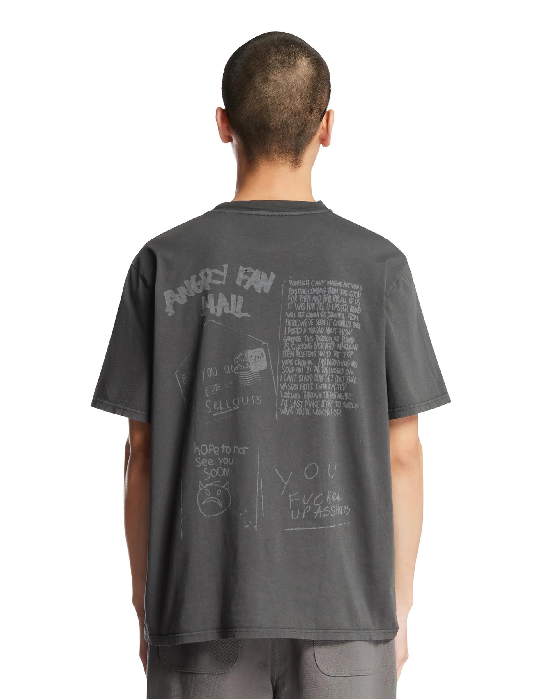 Box T-Shirt Con Stampa Grigia - Image 5