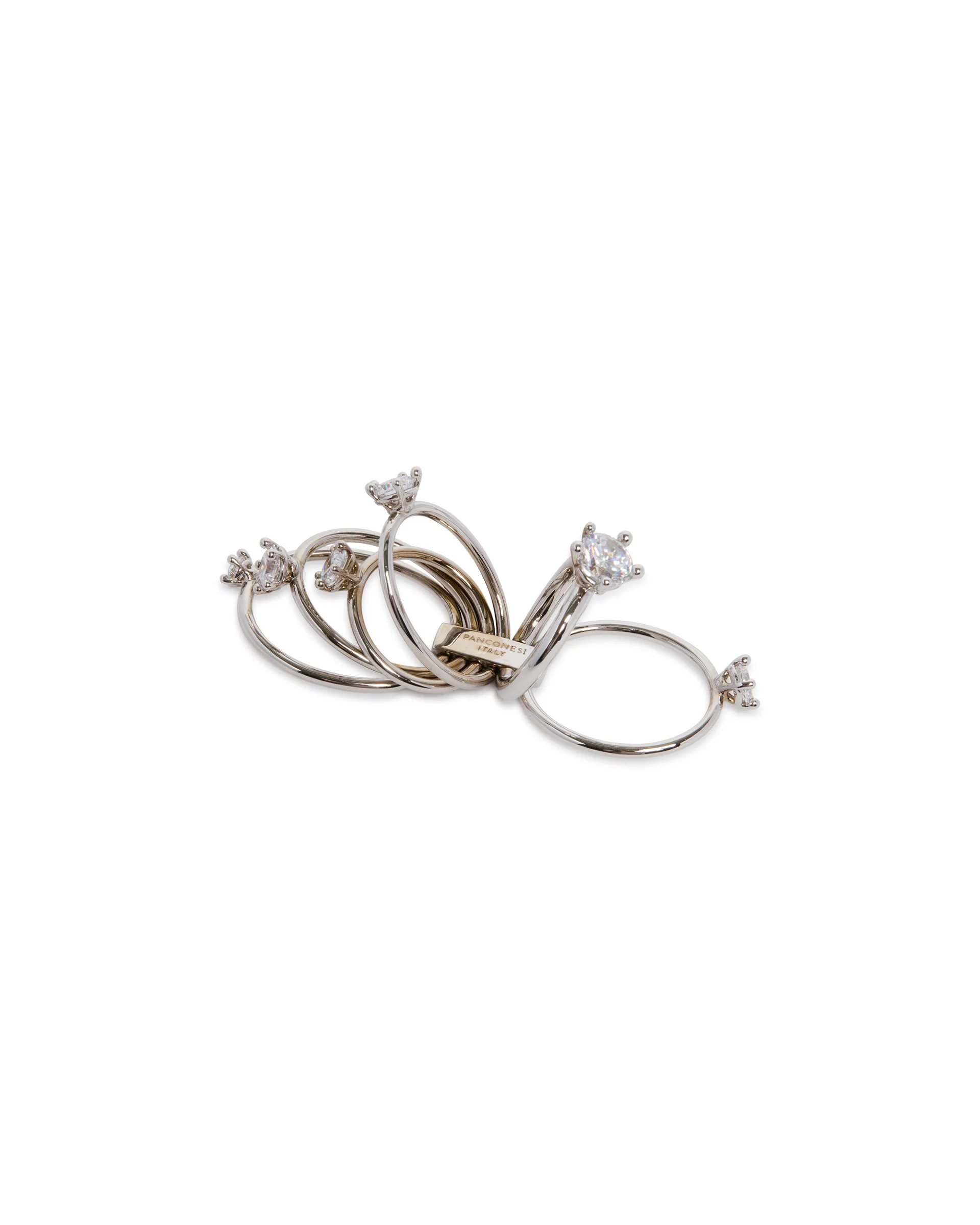 Anello Diamanti Orbit Argentato - Image 4