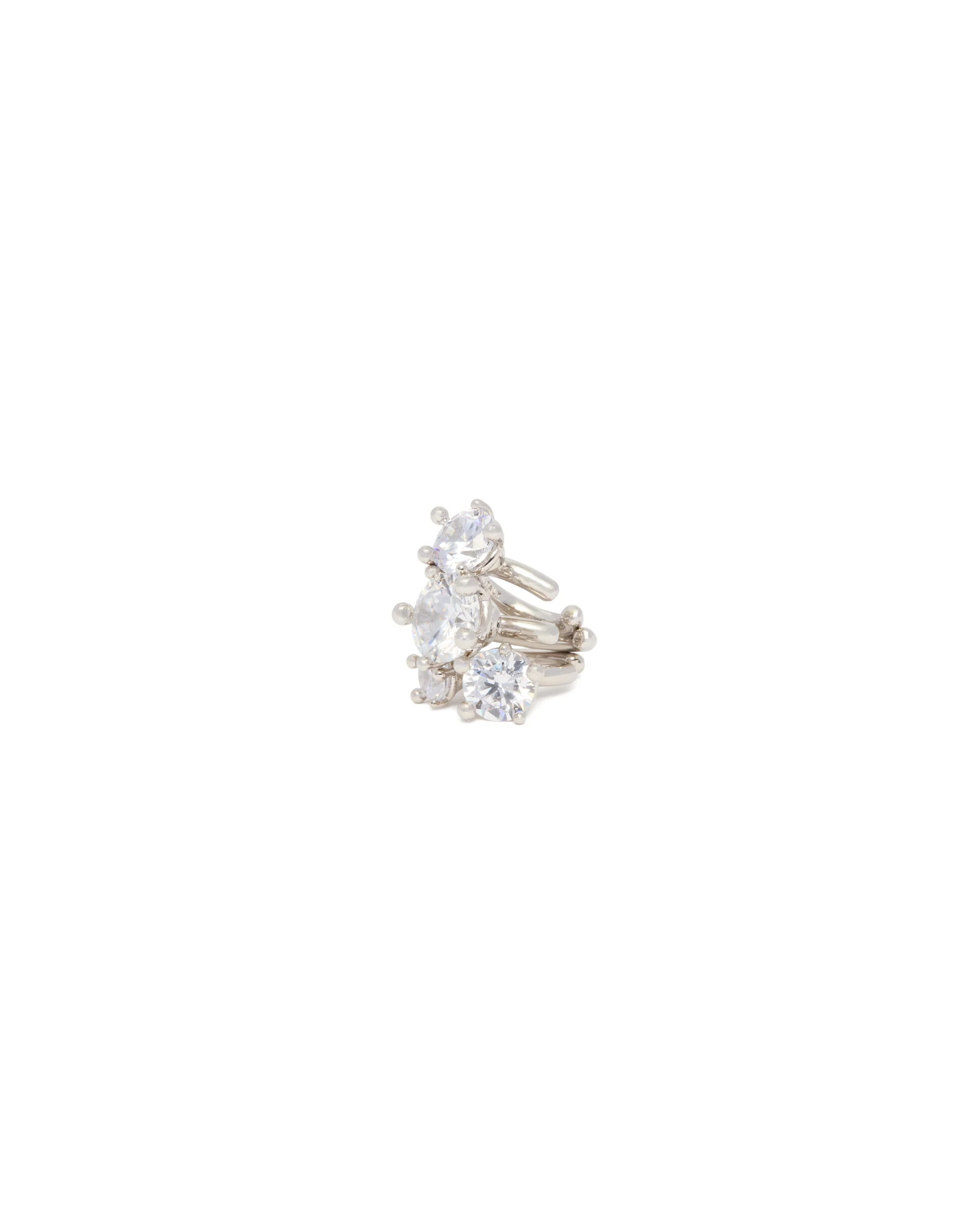 Cuffs Argentati Con Pietre - Image 2