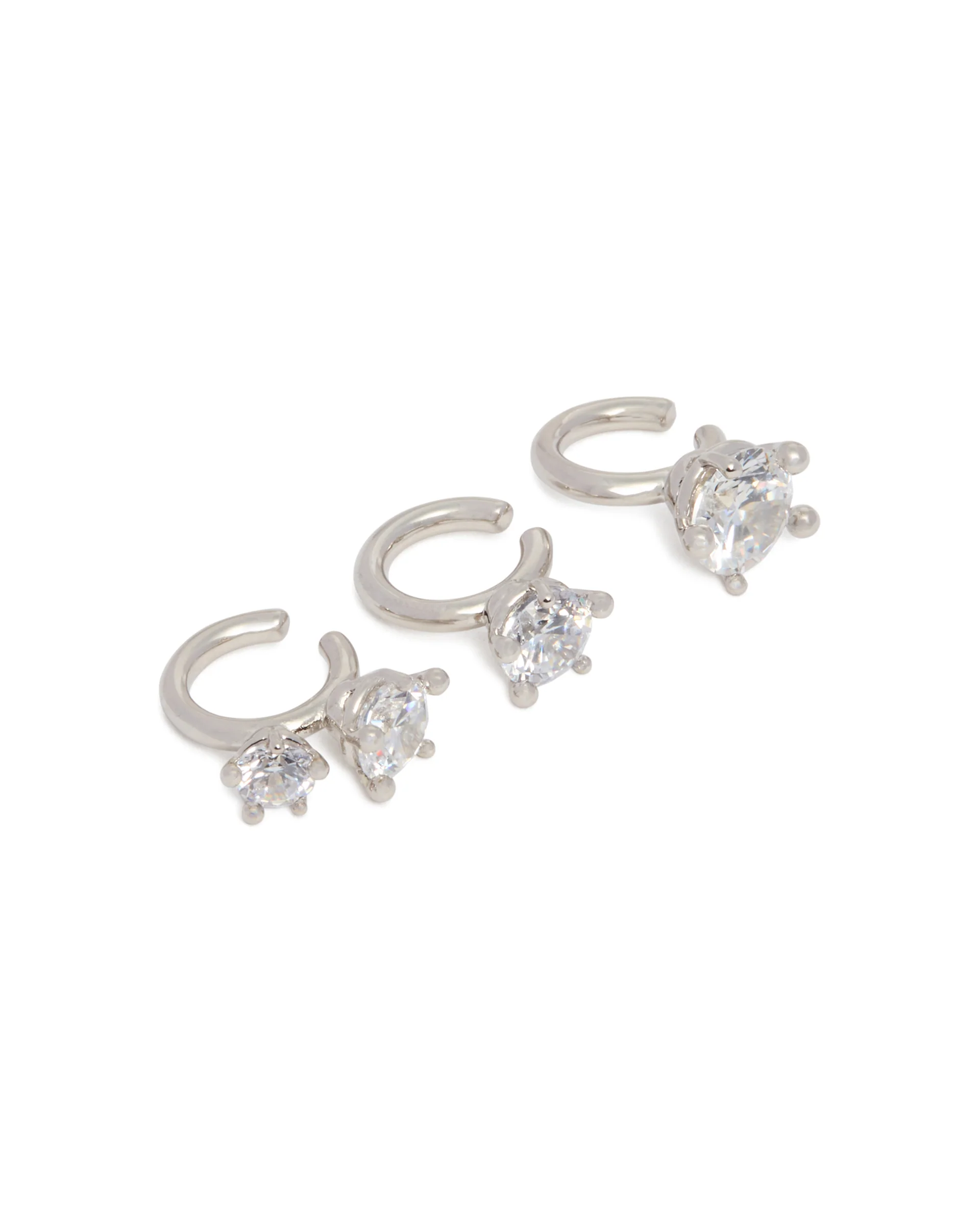 Cuffs Argentati Con Pietre - Image 4