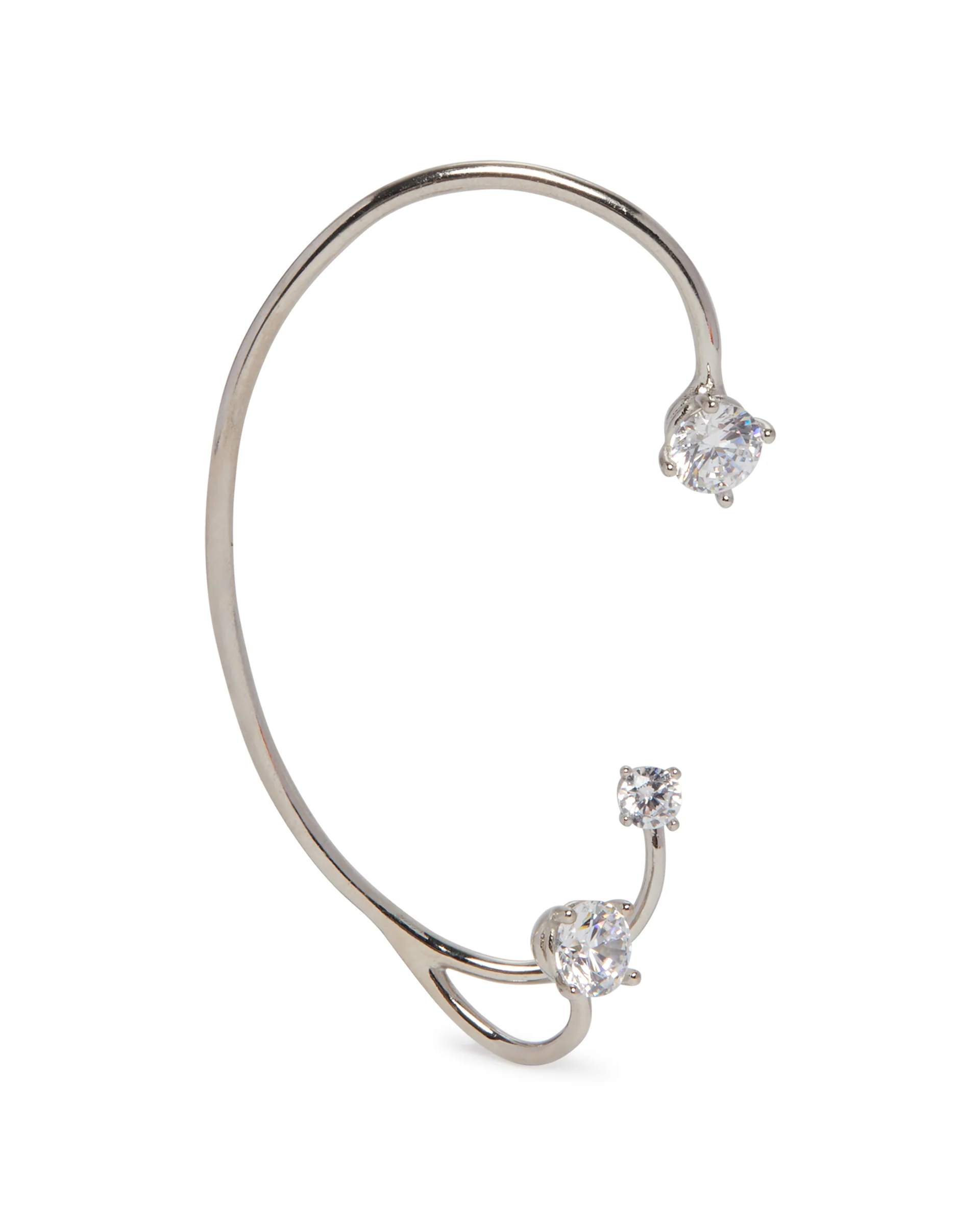 Three Point Ear Cuff Argentato - Image 2