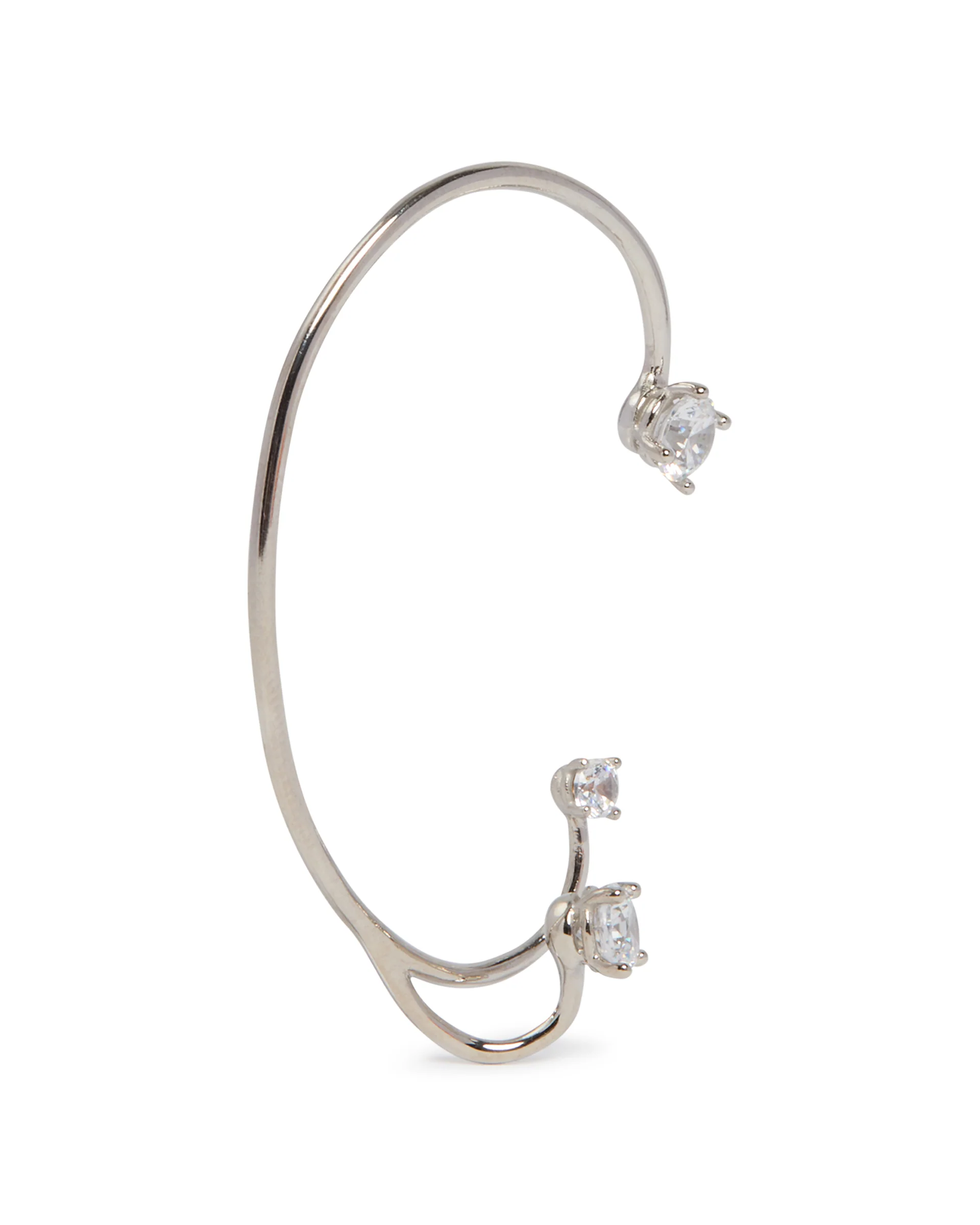 Three Point Ear Cuff Argentato - Image 3
