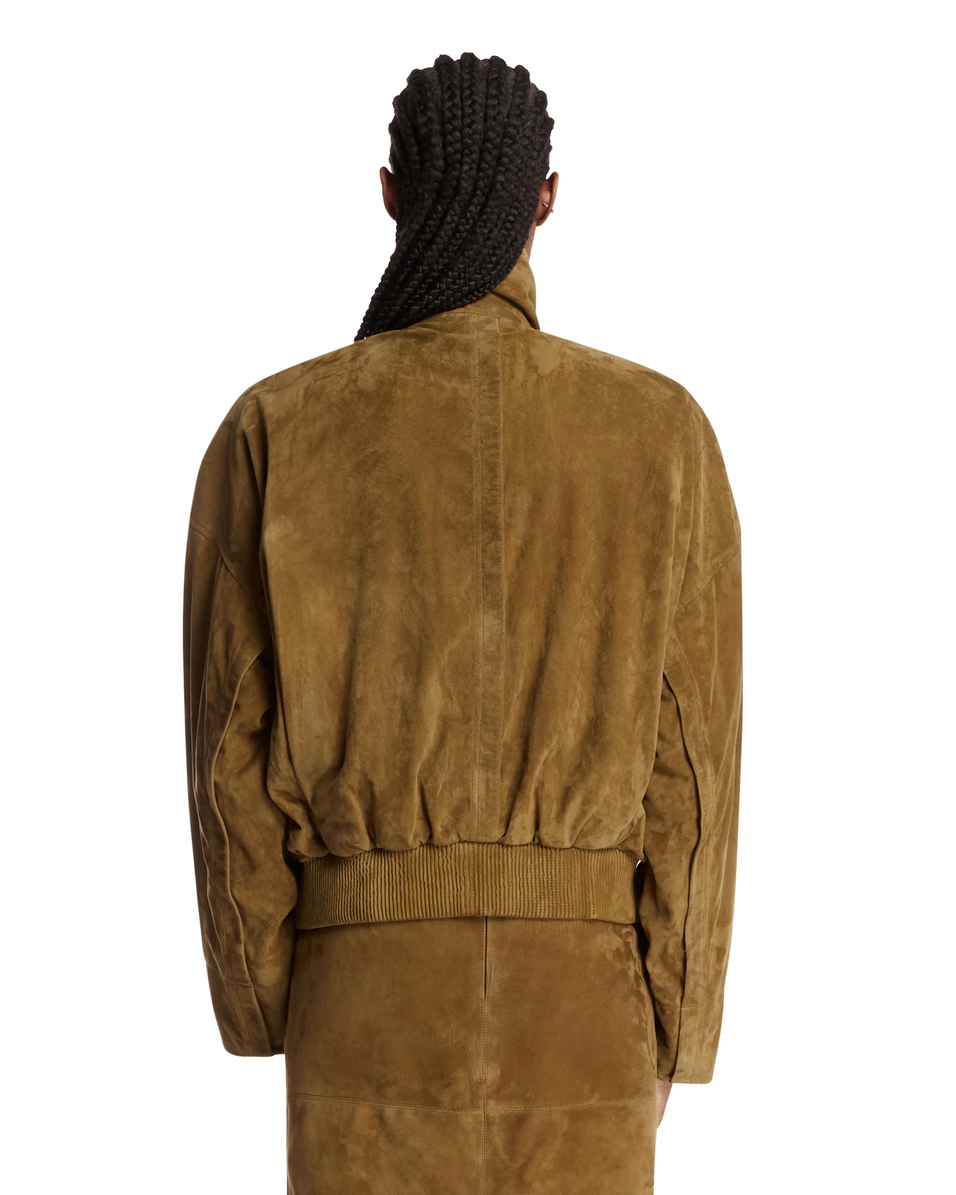 Giacca Softcore In Suede Marrone - Image 5