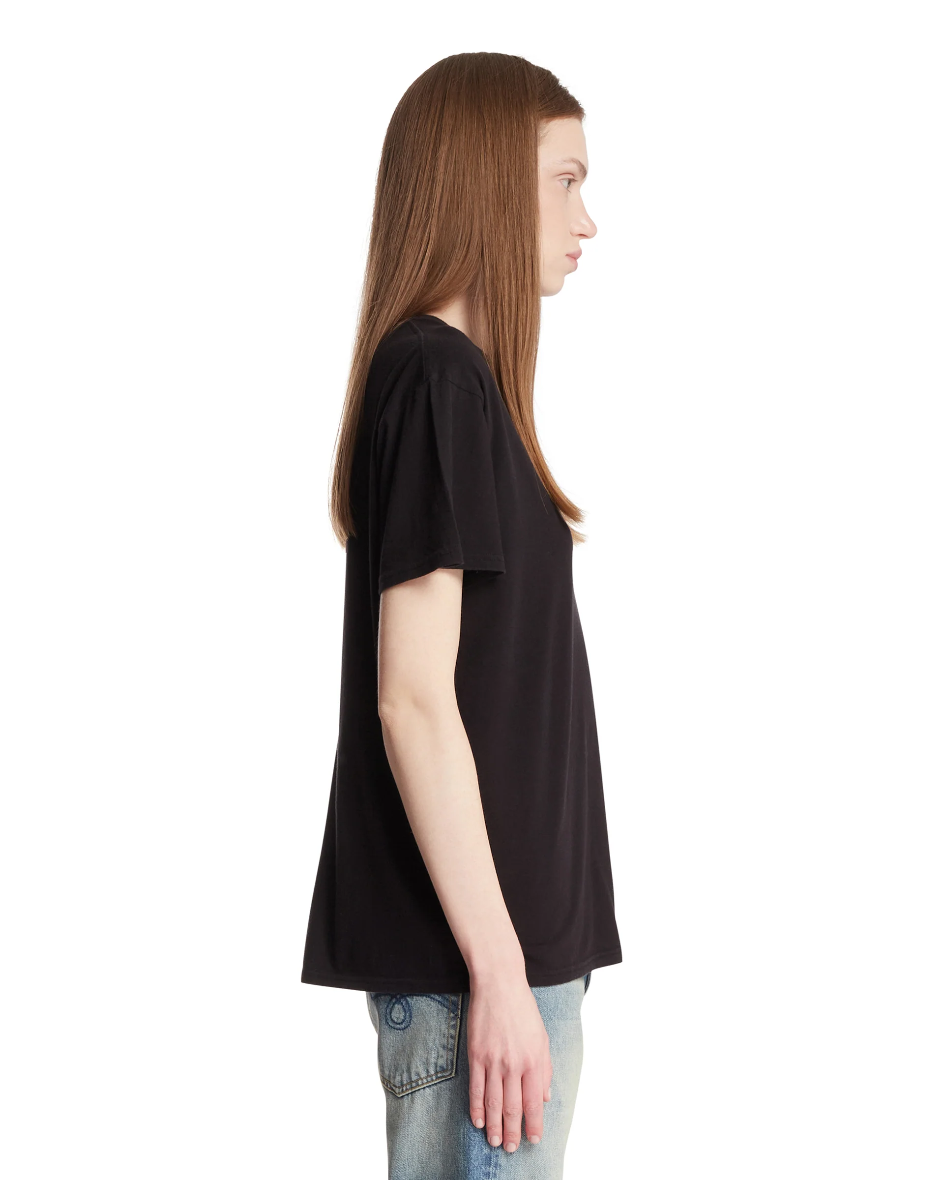 T-Shirt In Cotone Nera - Image 4
