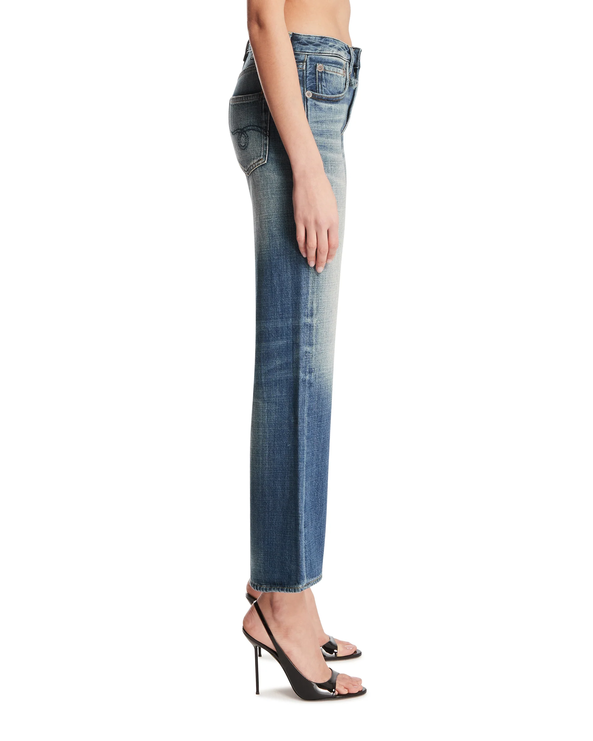 Jeans Joan Cropped Flare Blu - Image 4