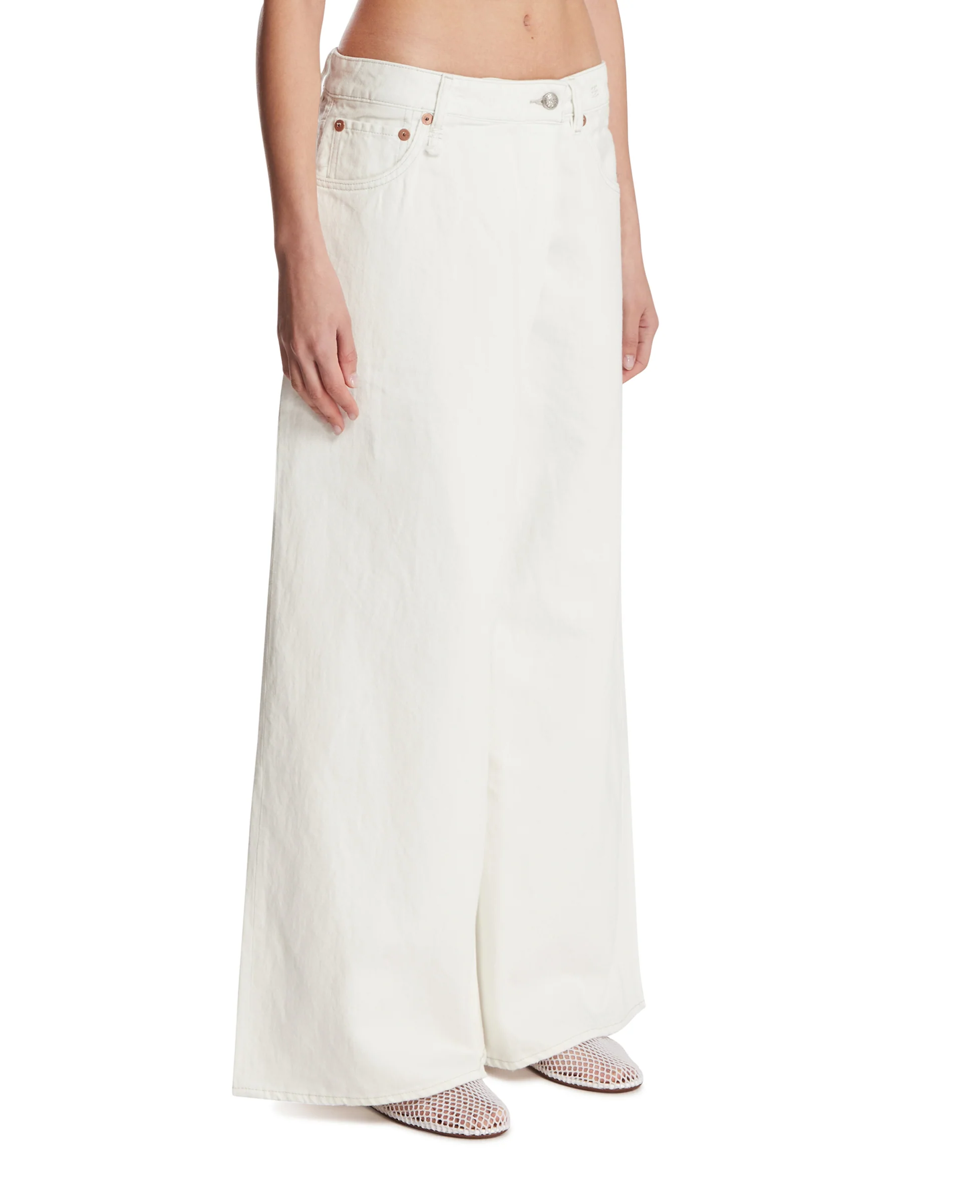 Jeans Nico Wrap Wide Leg Bianchi - Image 2