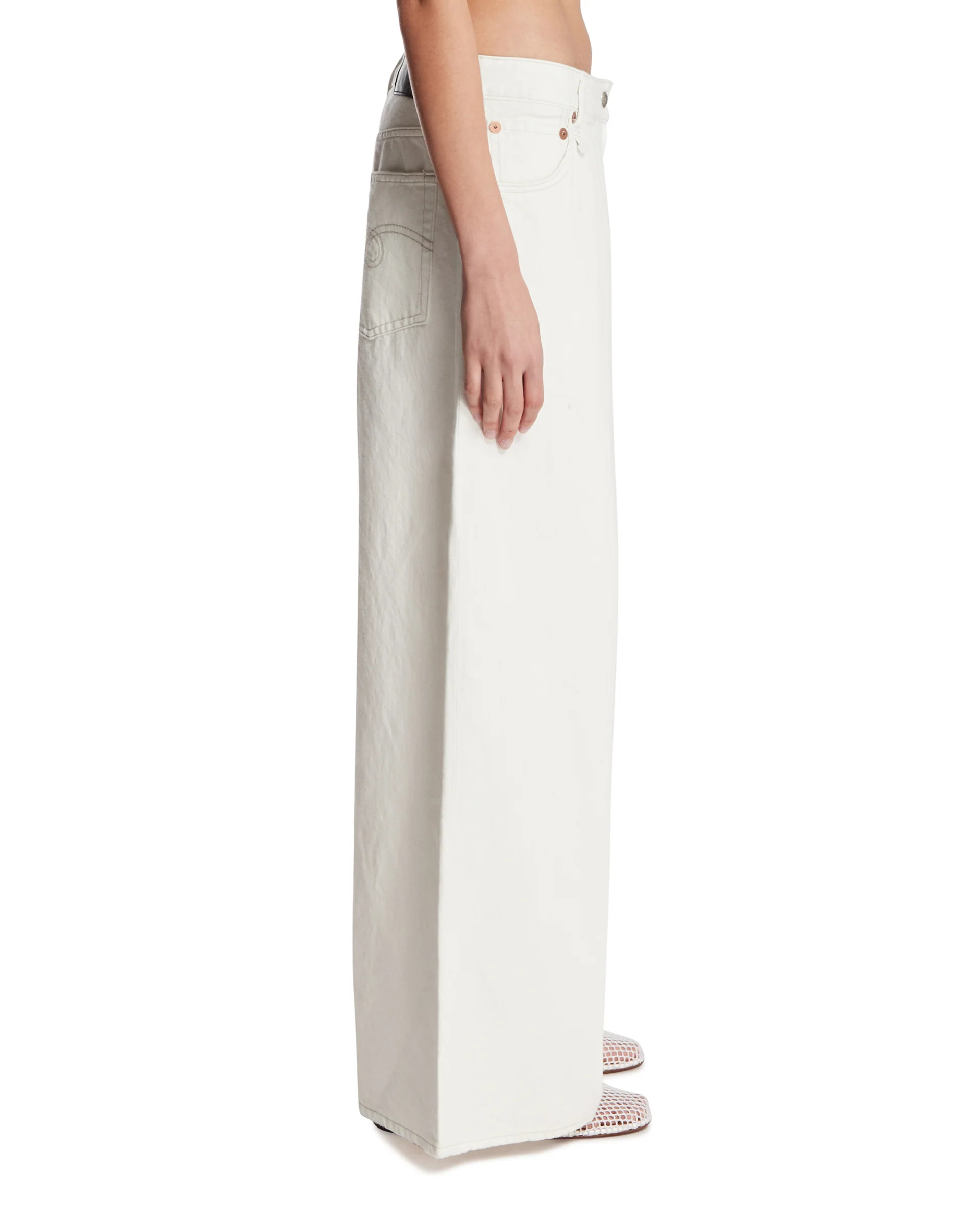 Jeans Nico Wrap Wide Leg Bianchi - Image 4