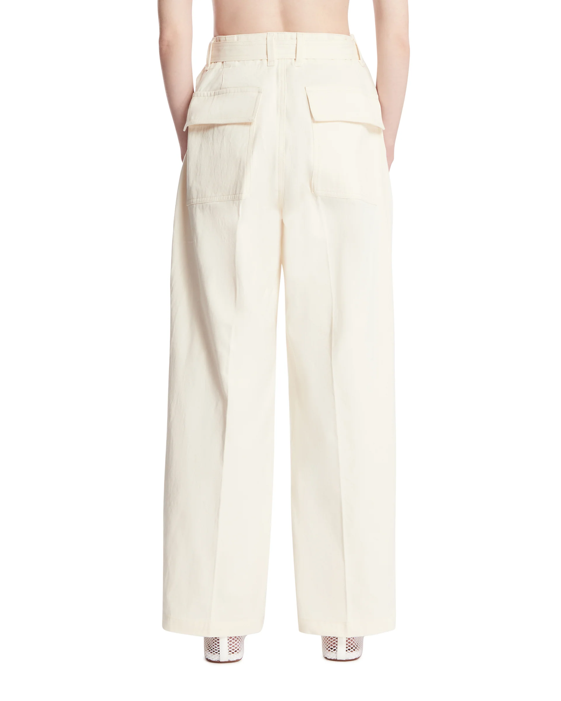 Pantaloni In Cotone Bianchi - Image 5