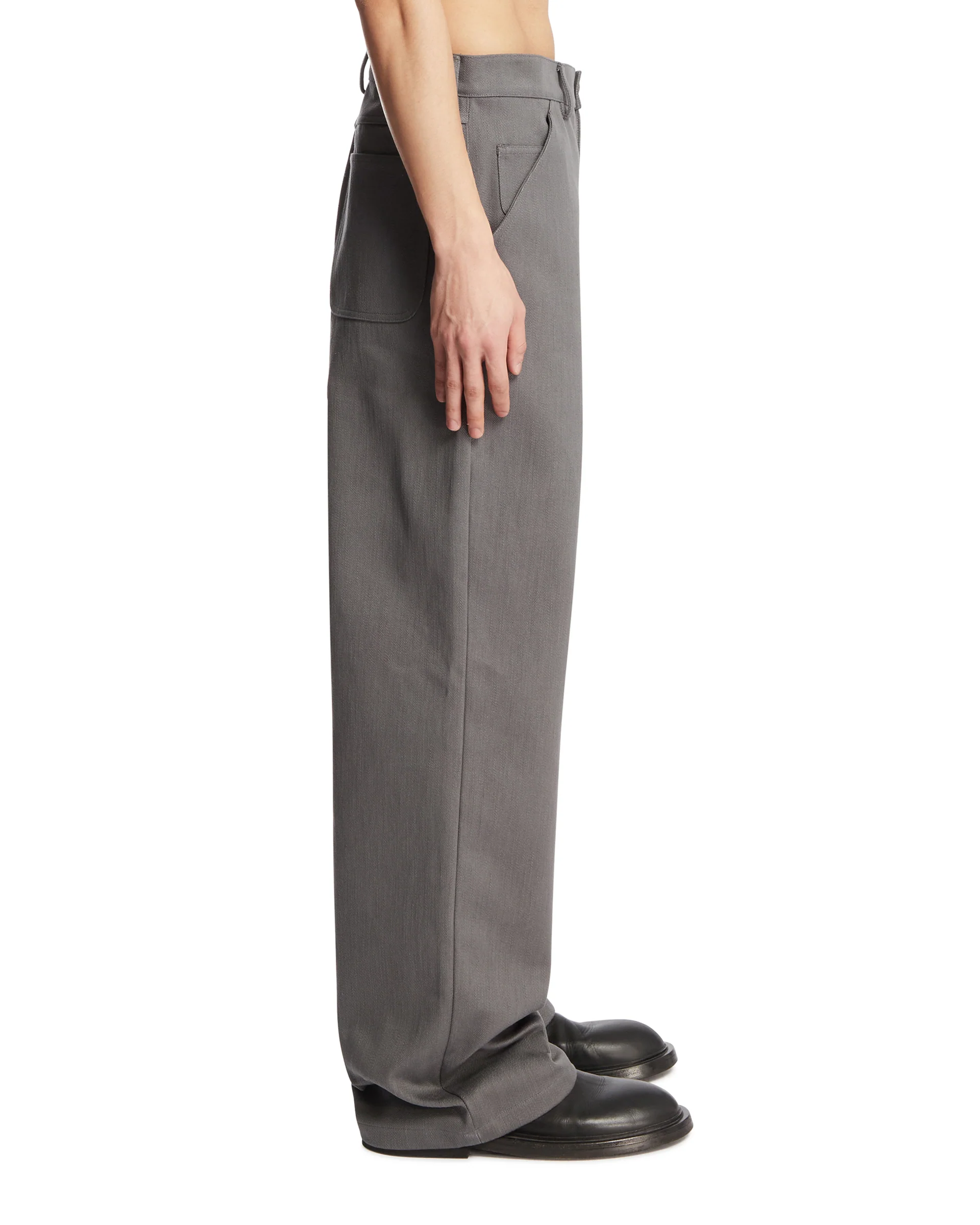 Pantaloni In Cotone Grigi - Image 4