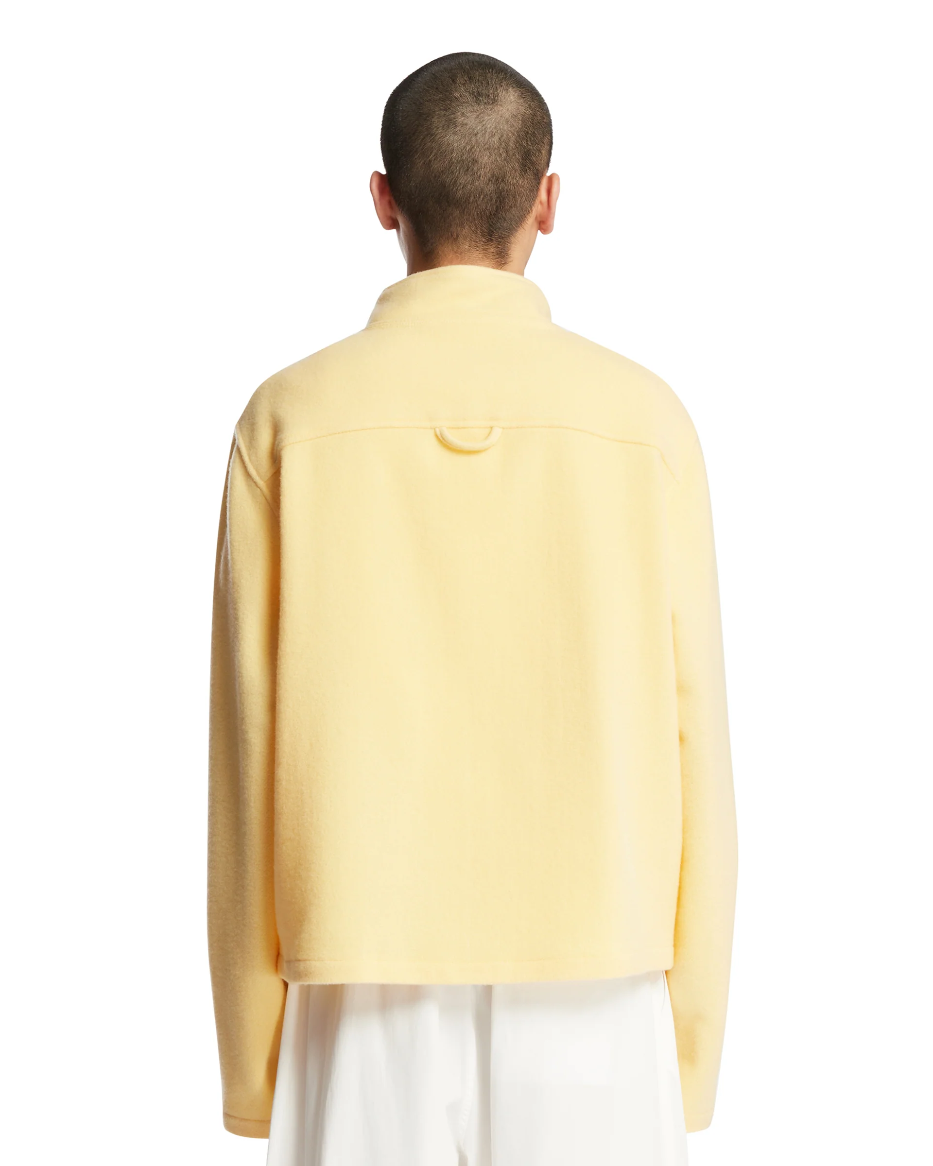 Maglione In Pile Di Lana Giallo - Image 5
