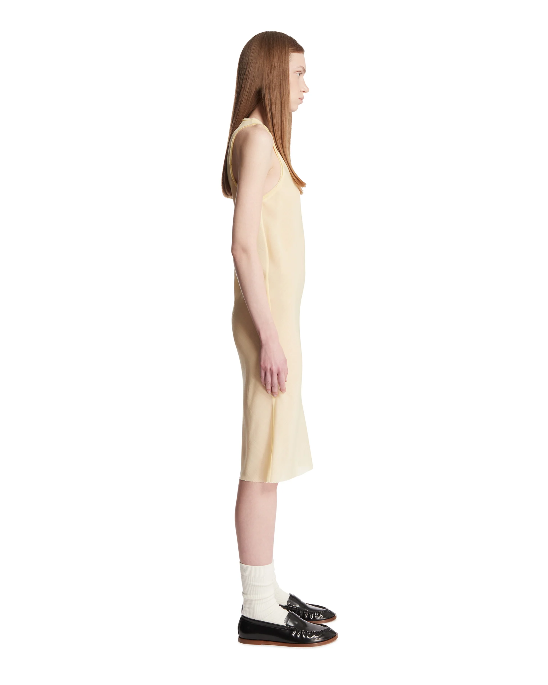 Abito Midi In Lana Giallo - Image 4