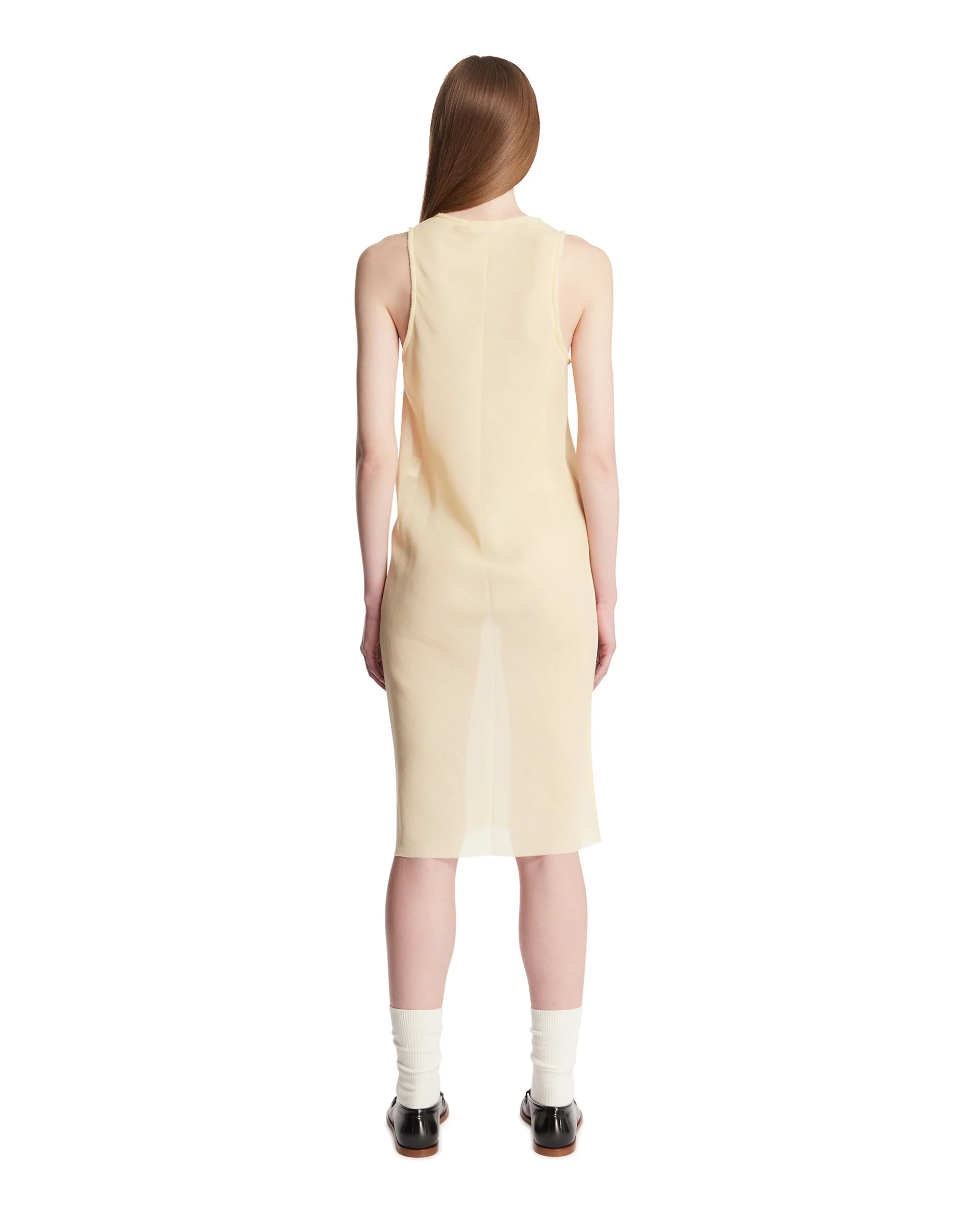 Abito Midi In Lana Giallo - Image 5