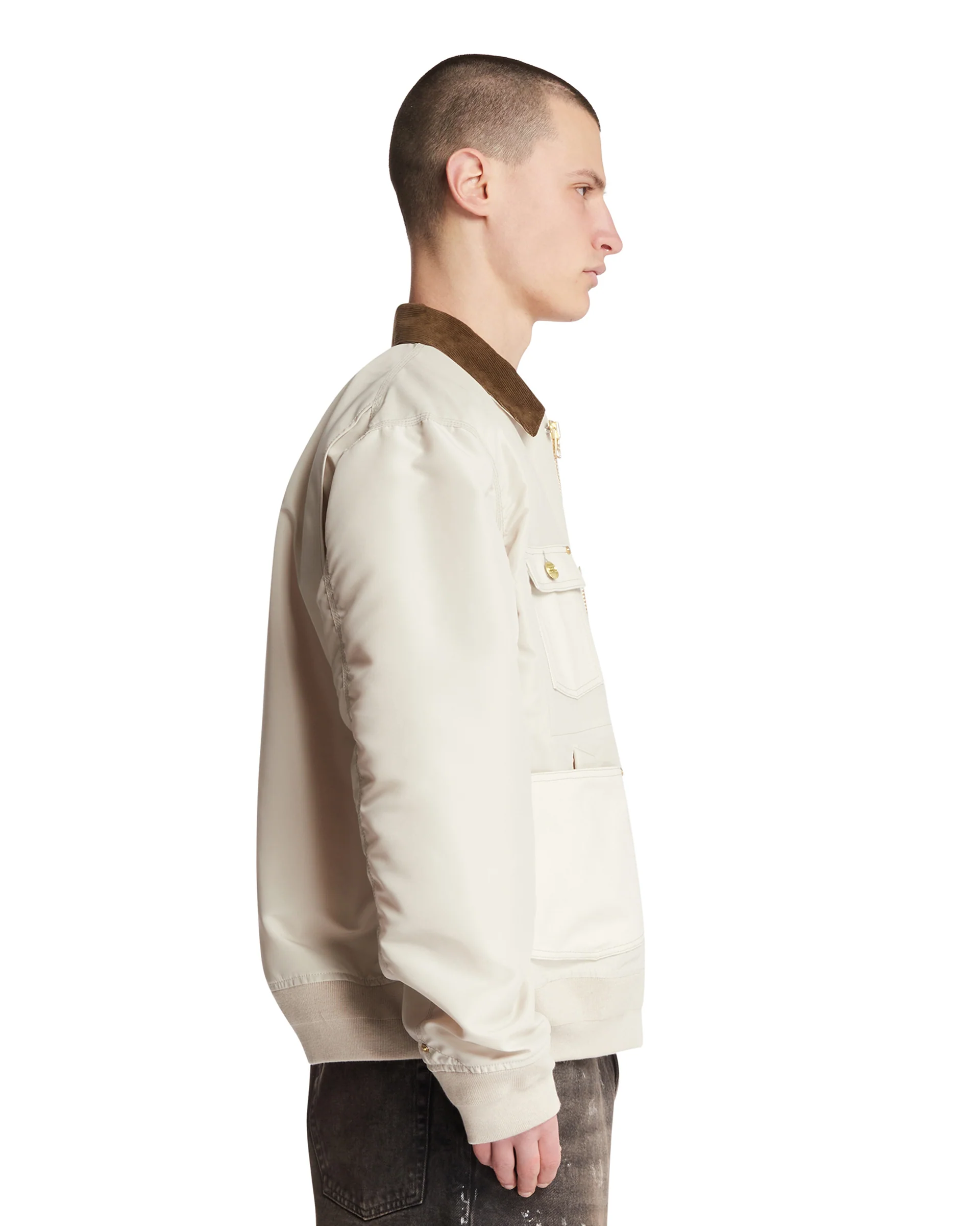 Sacai x Carhartt WIP Nylon Twill x Duck Blouson Beige - Image 4