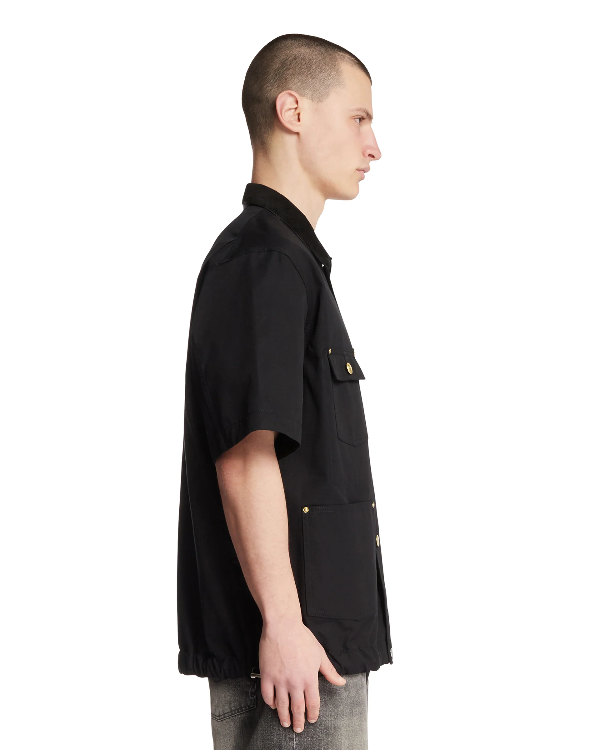 Sacai x Carhartt WIP Duck Shirt Nera - Image 4