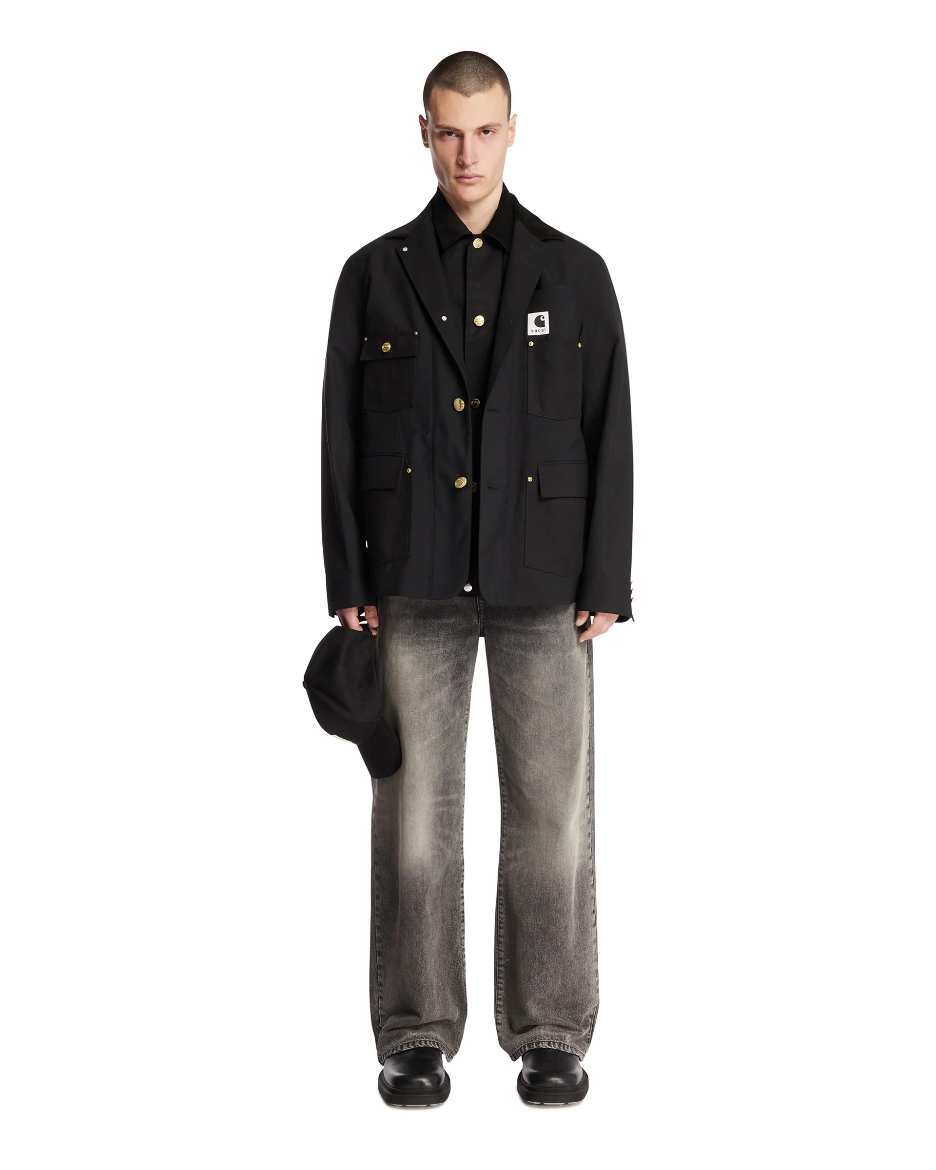 Sacai x Carhartt WIP Suiting Duck Jacket Nera - Image 3