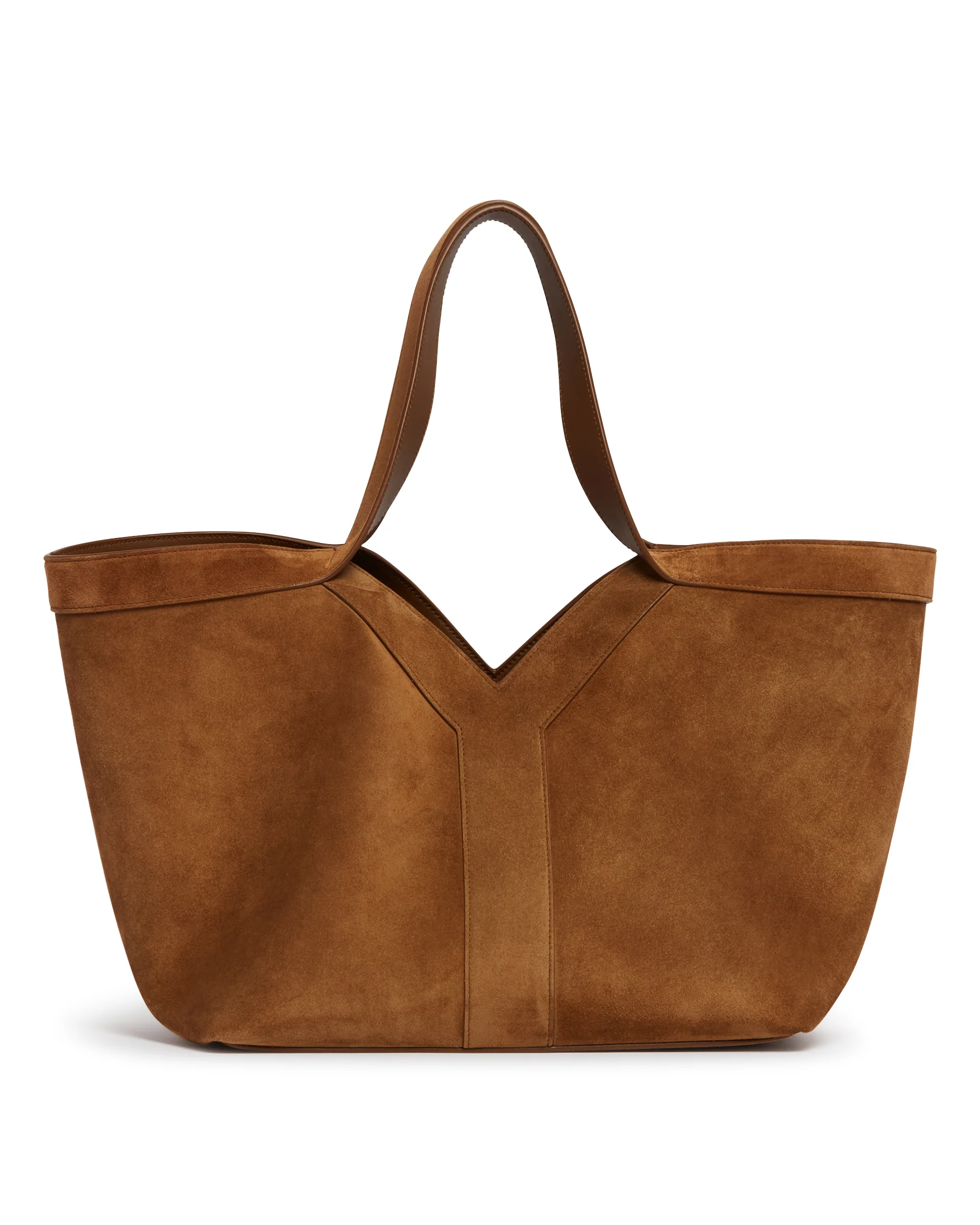 Tote Y In Suede Beige