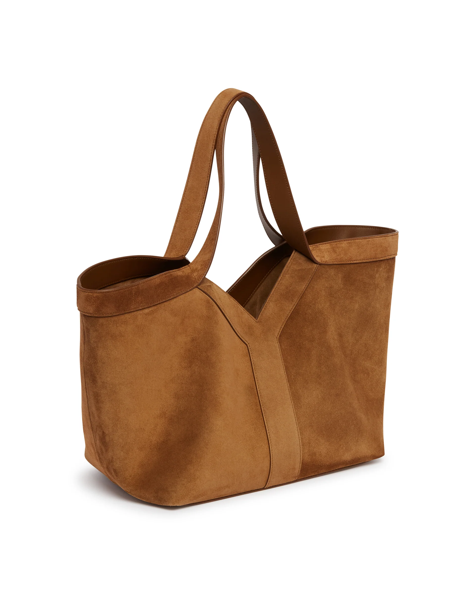 Tote Y In Suede Beige - Image 3