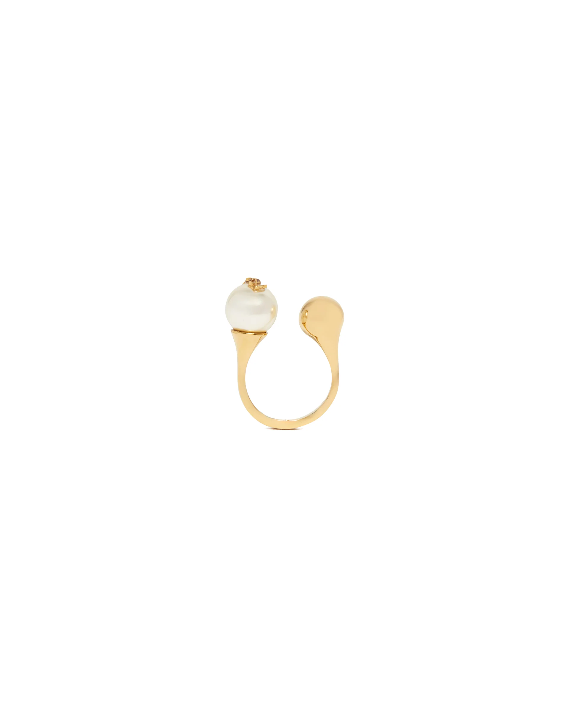 Anello Doppia Sfera Dorato - Image 2