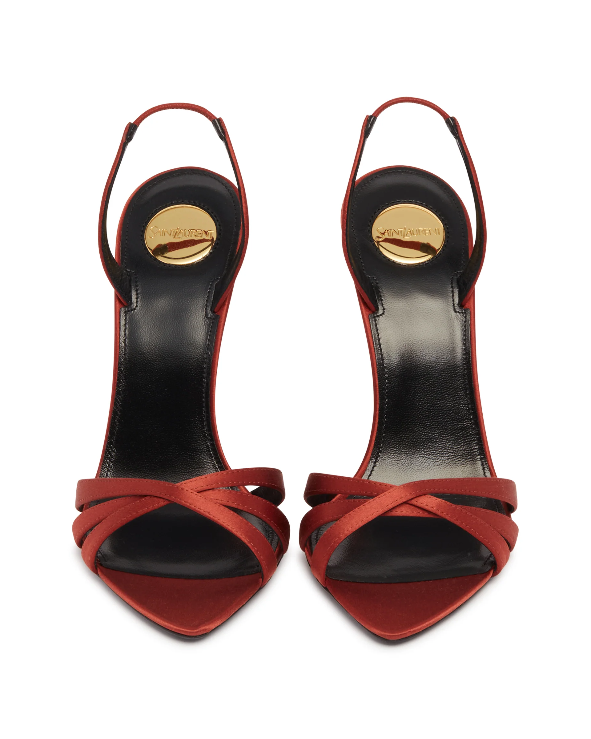 Sandali Kate in Satin Rossi - Image 4