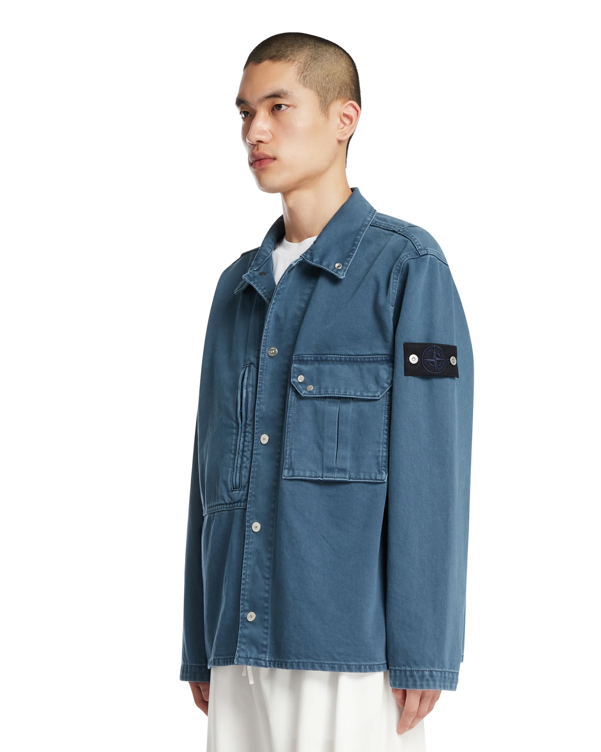 Overshirt In Denim di Cotone Blu - Image 2