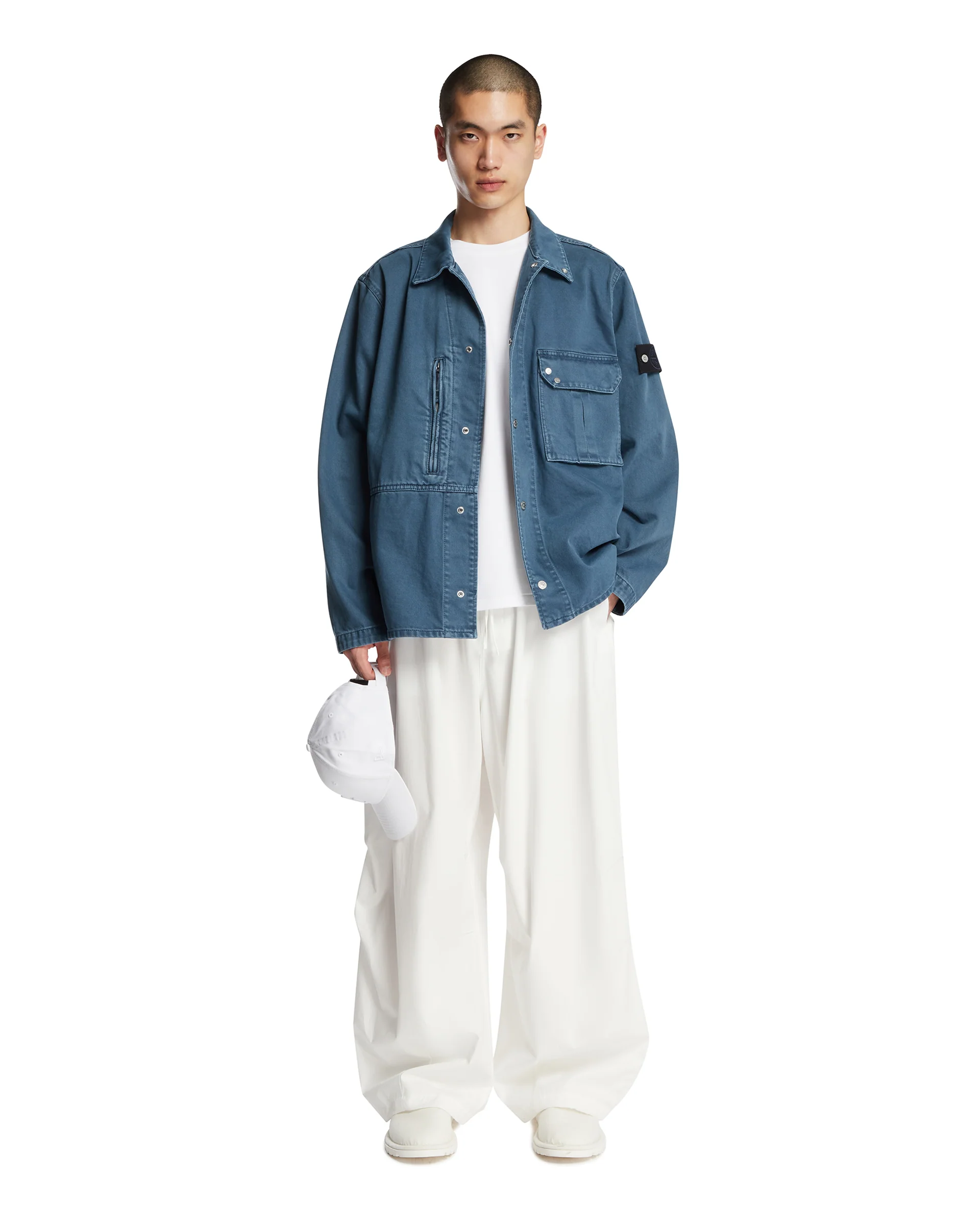 Overshirt In Denim di Cotone Blu - Image 3