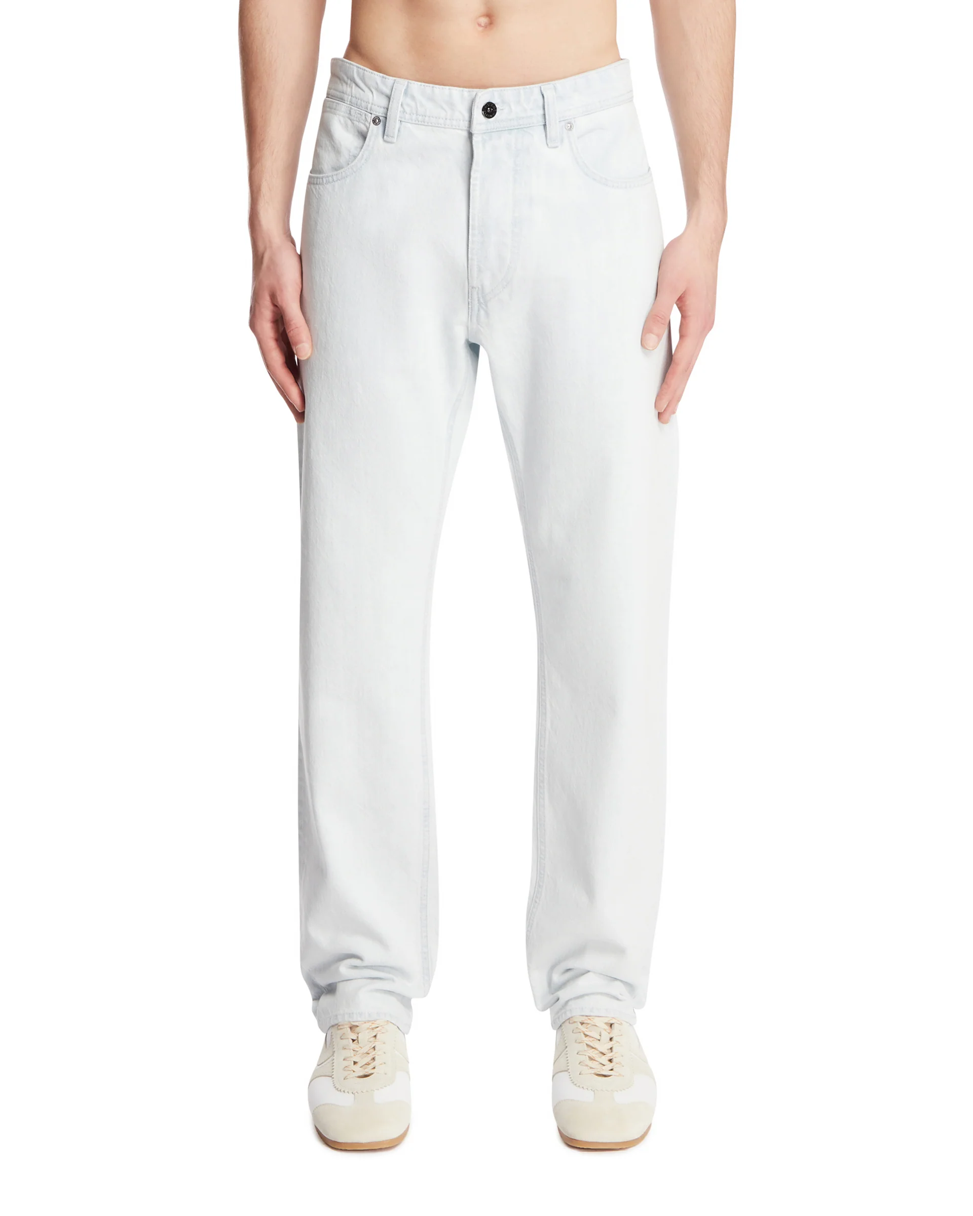 Jeans A Cinque Tasche Azzurri Chiari