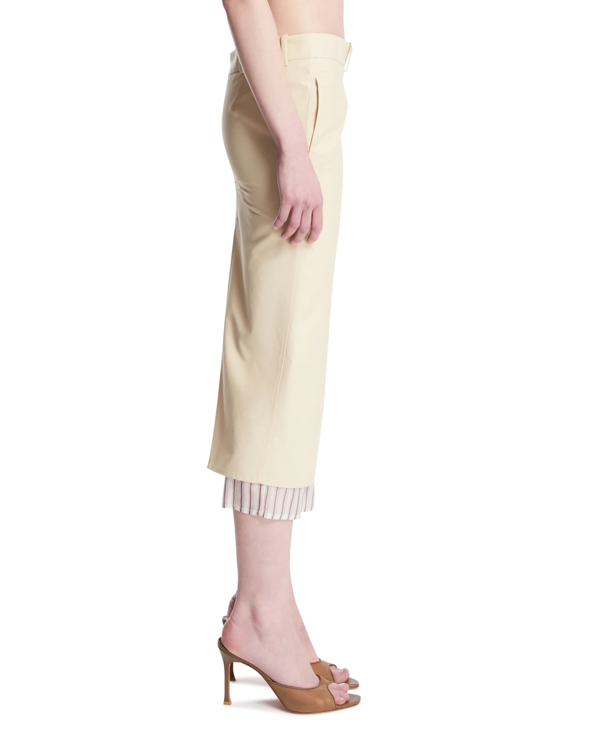Gonna A Tubino Midi Beige - Image 4