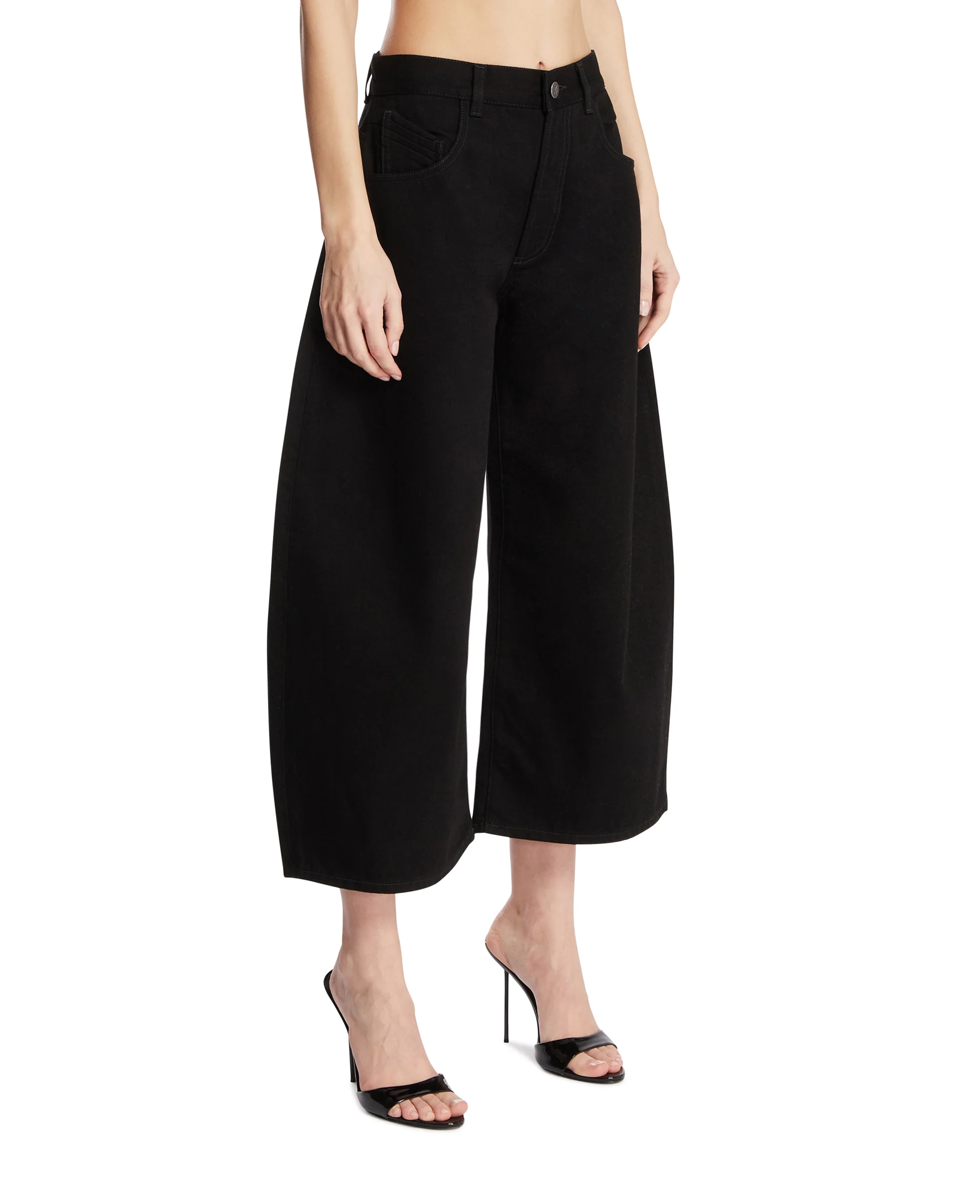 Jeans Balloon Cropped Neri - Image 2