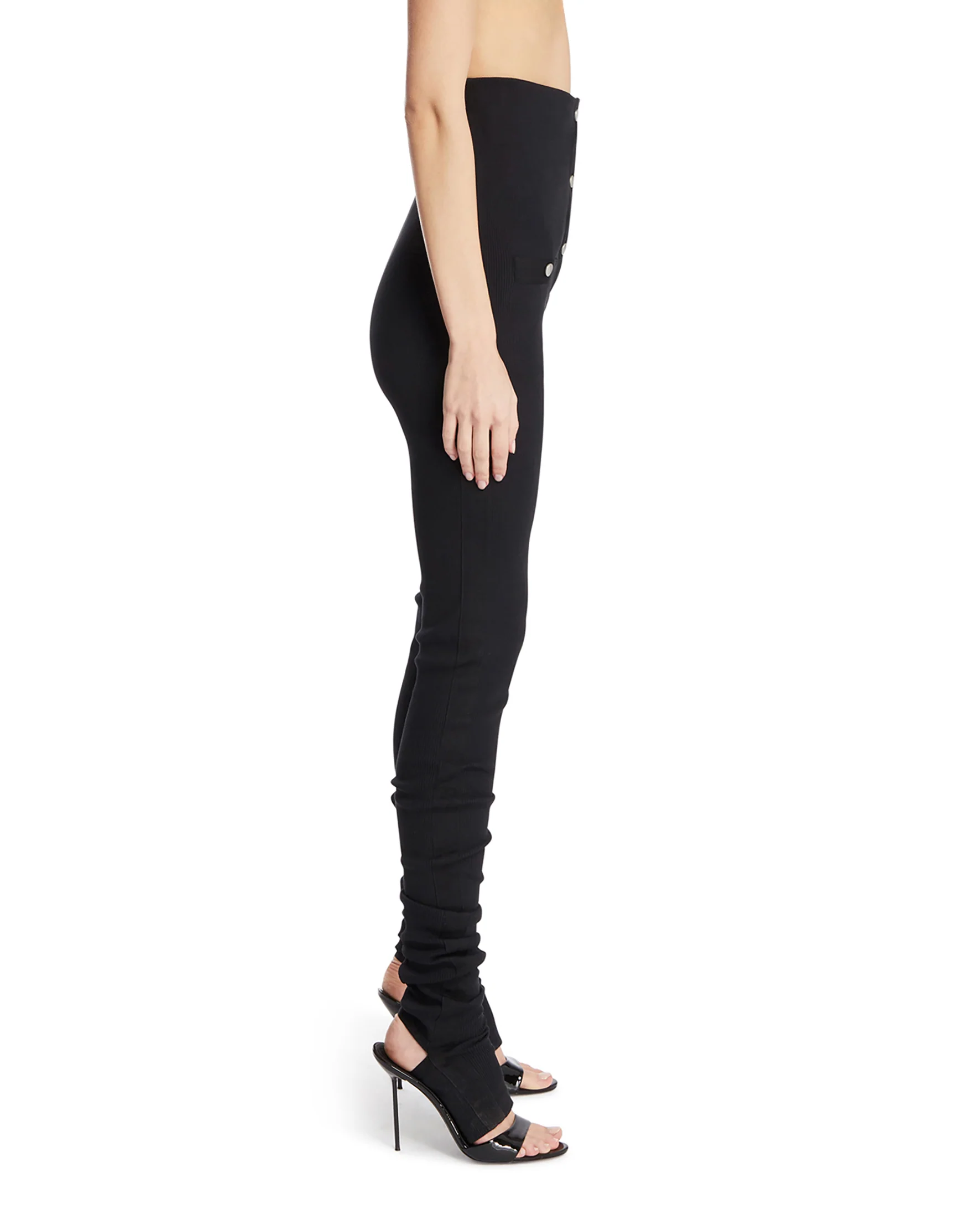 Pantaloni A Vita Alta Neri - Image 2