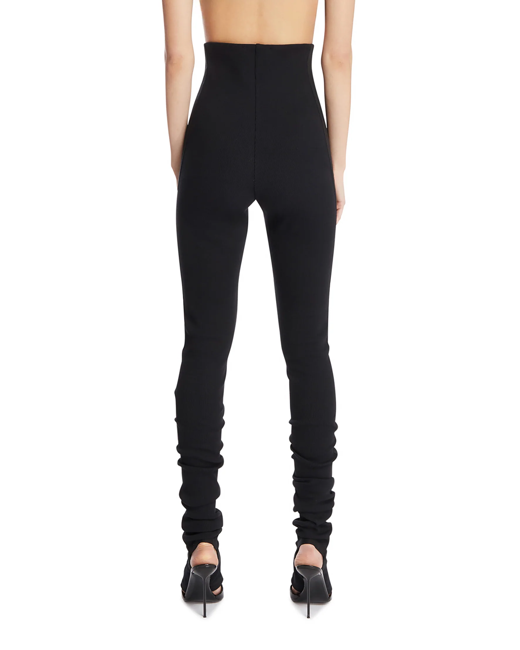 Pantaloni A Vita Alta Neri - Image 3