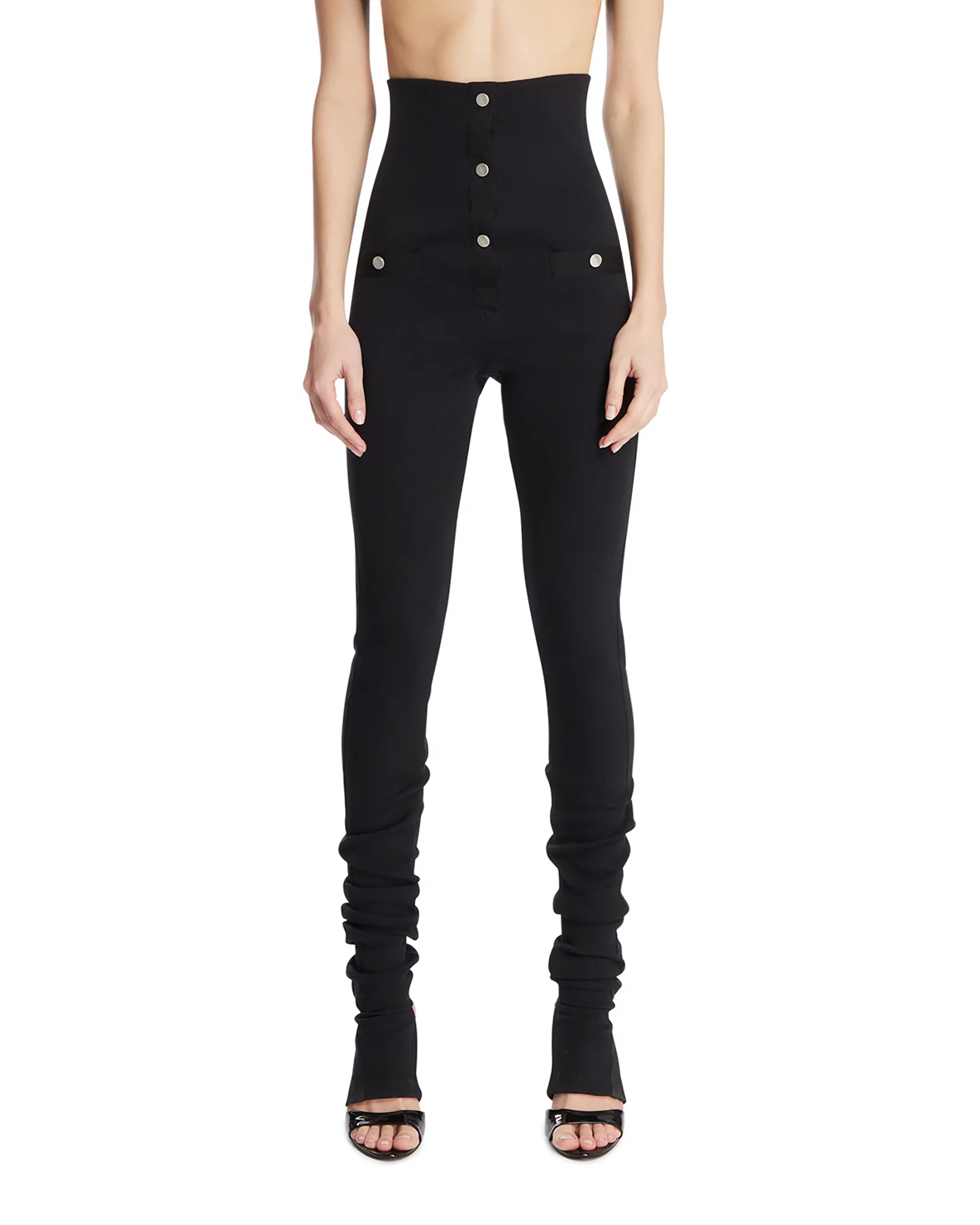 Pantaloni A Vita Alta Neri - Image 4