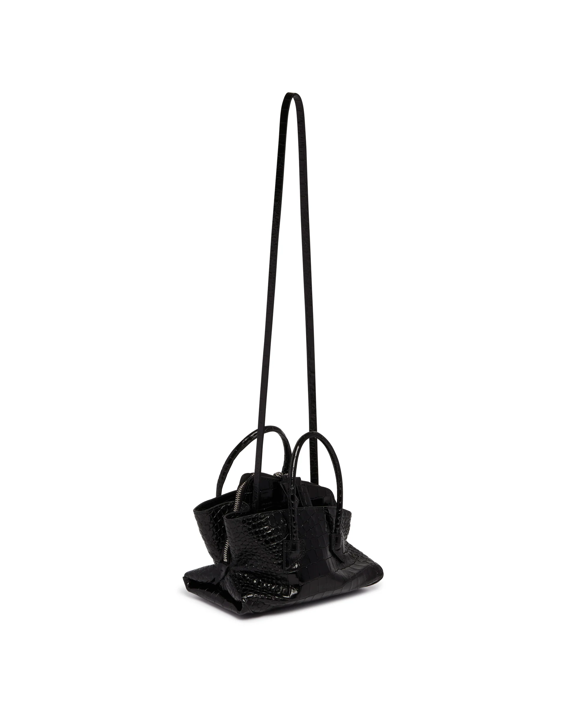 Borsa La Passeggiata Mini In Pelle Nera - Image 5