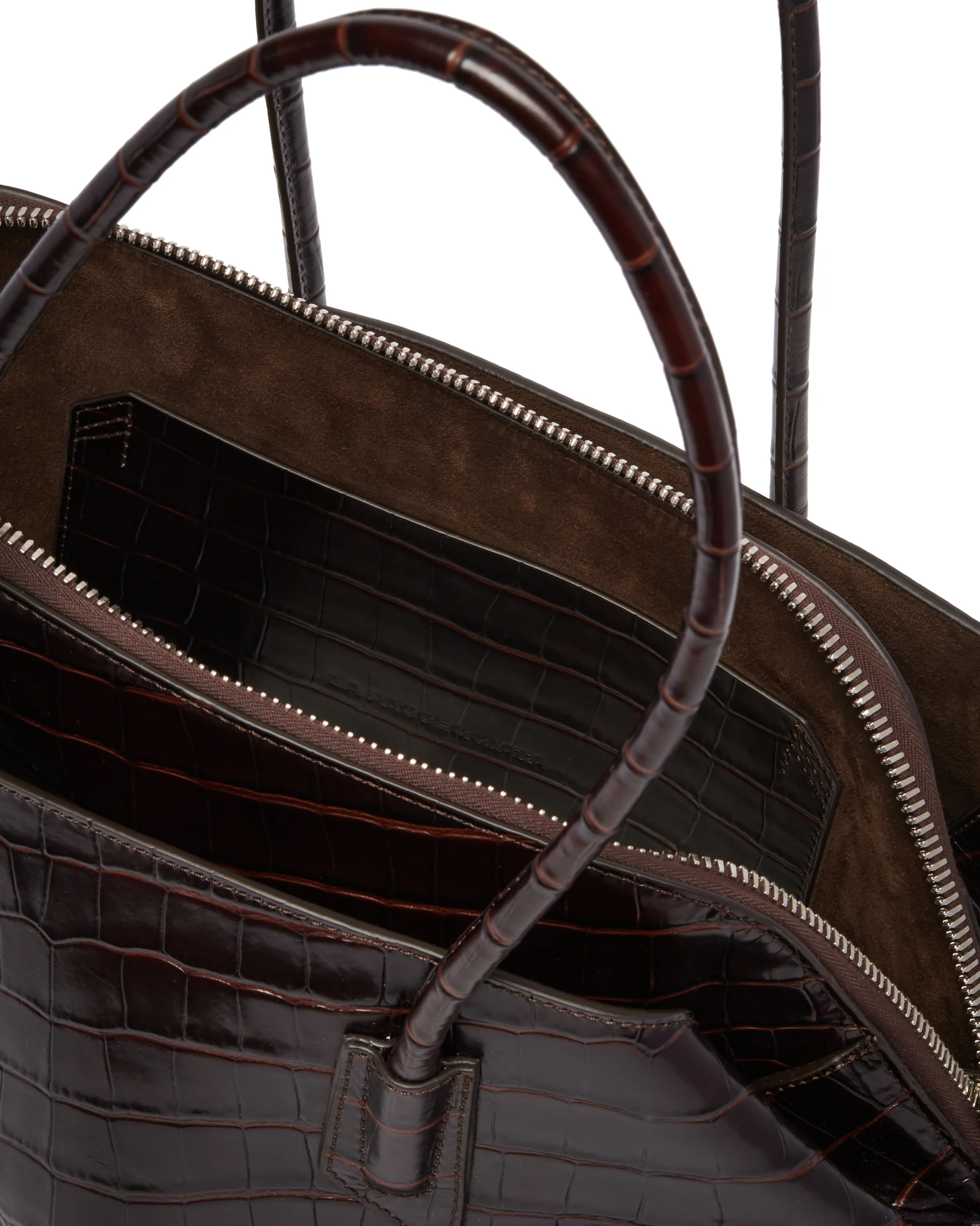 Borsa Passeggiata Marrone Croco - Image 4