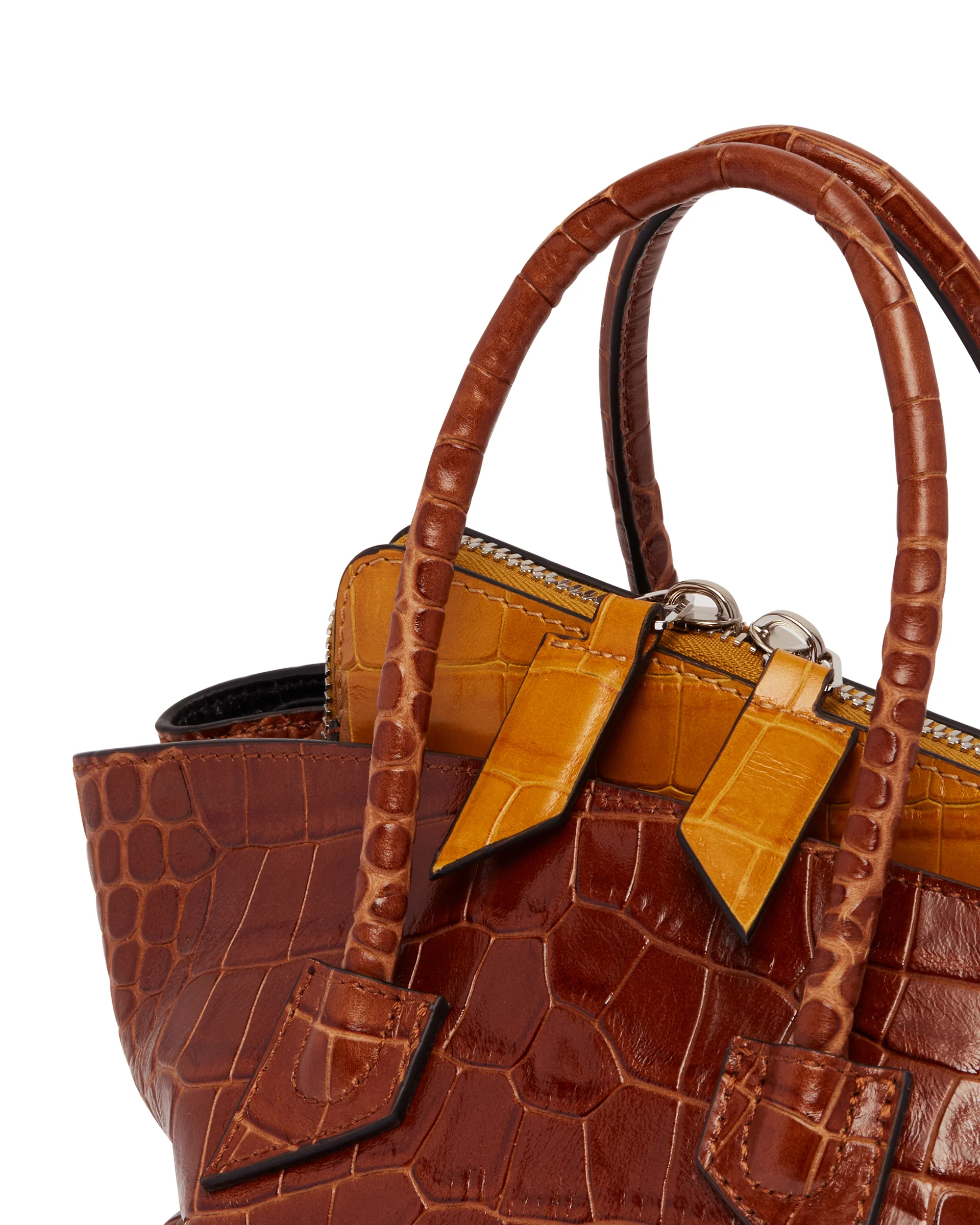 Borsa La Passeggiata Mini In Pelle Marrone - Image 4