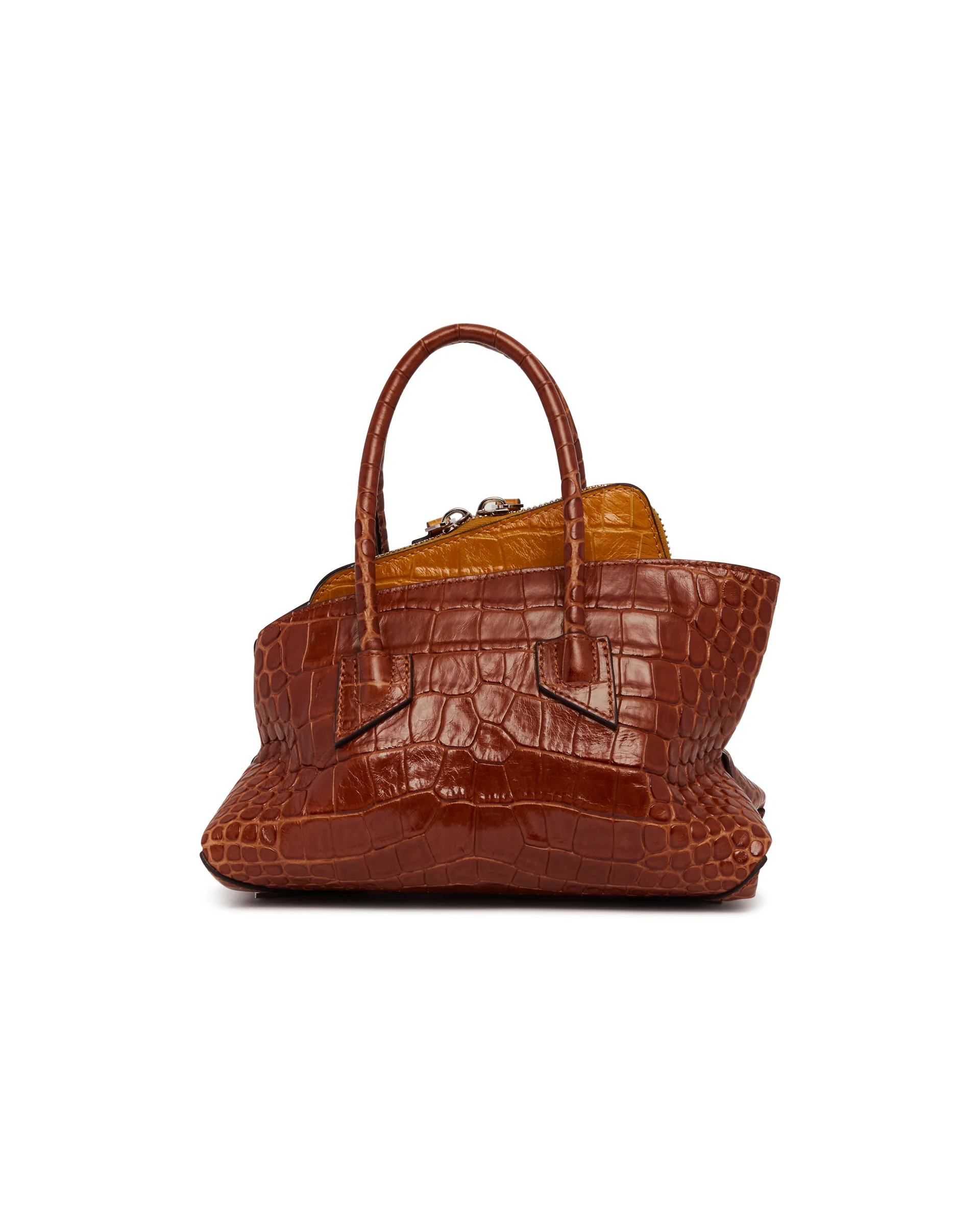 Borsa La Passeggiata Mini In Pelle Marrone - Image 6