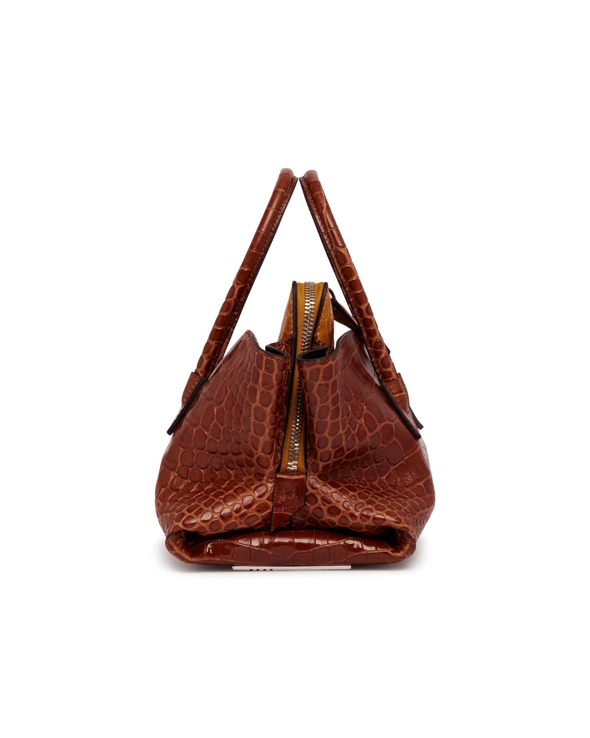 Borsa La Passeggiata Mini In Pelle Marrone - Image 7