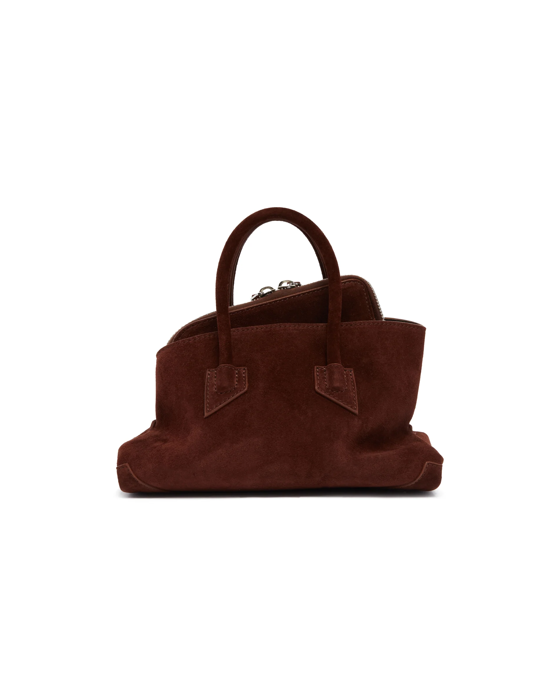 Borsa La Passeggiata Mini In Suede Marrone - Image 6